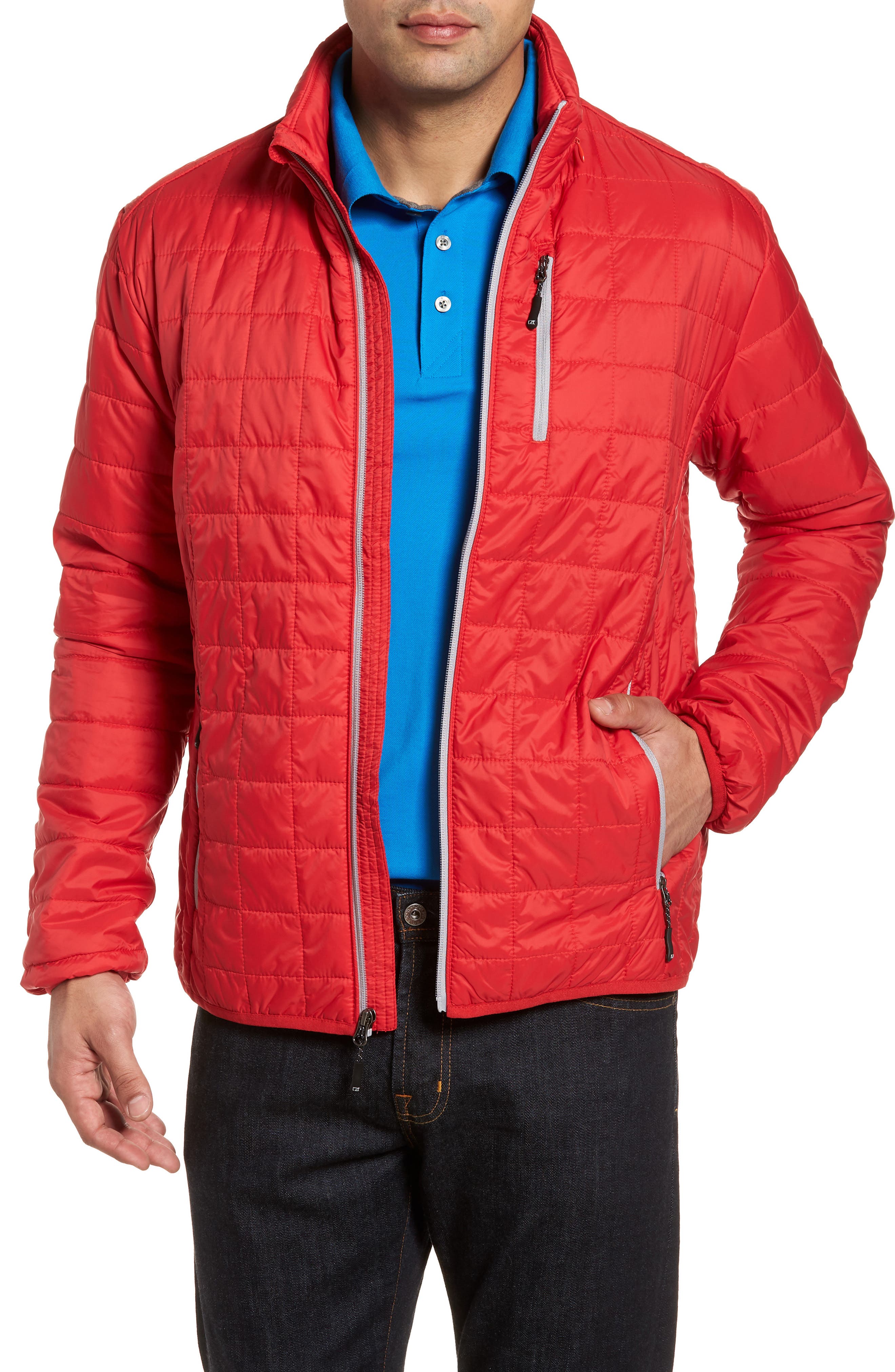Cutter & Buck Rainier Classic Fit Jacket, Red