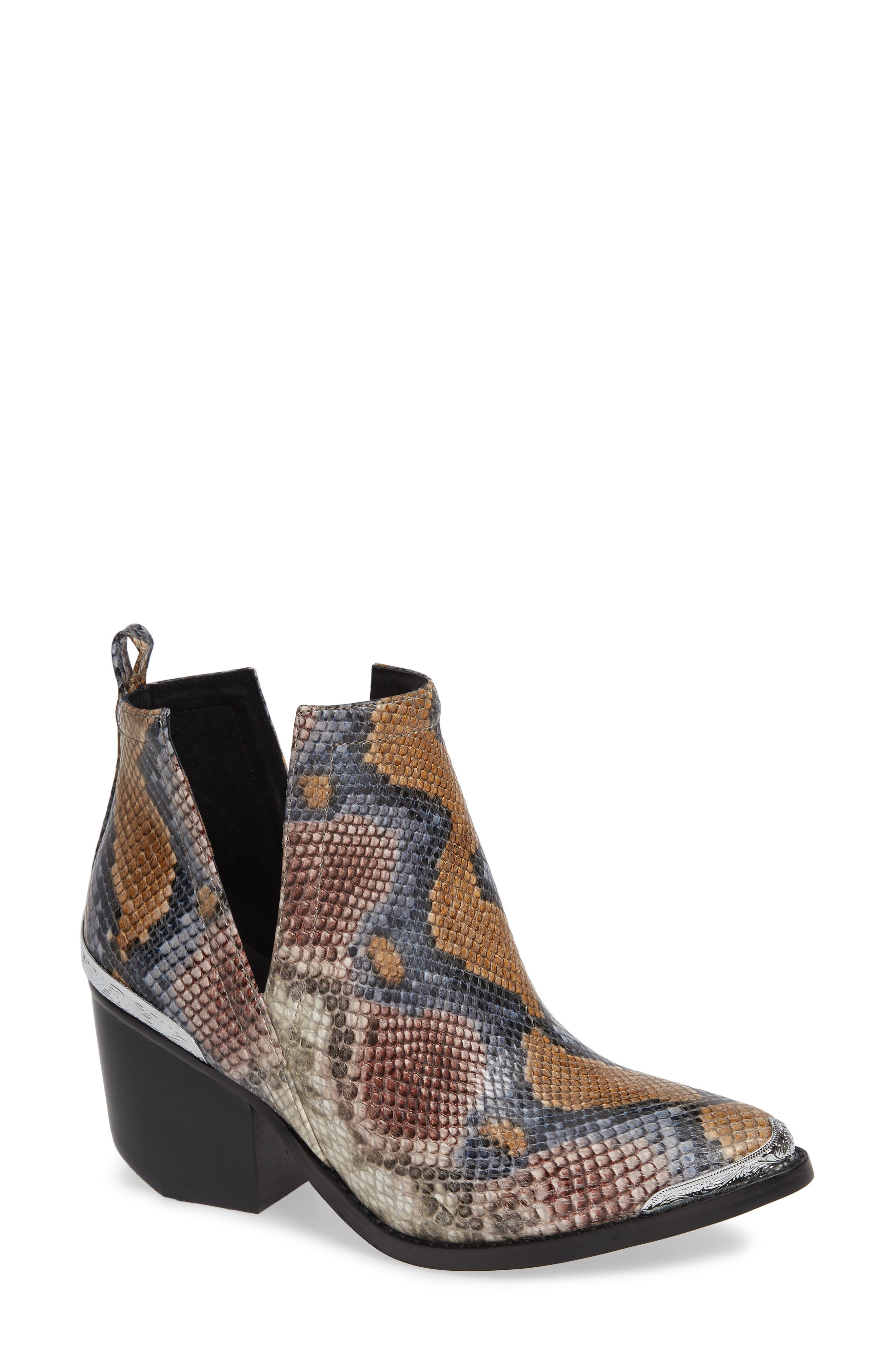 Jeffrey Campbell Cromwell Cutout Western Boot, Grey