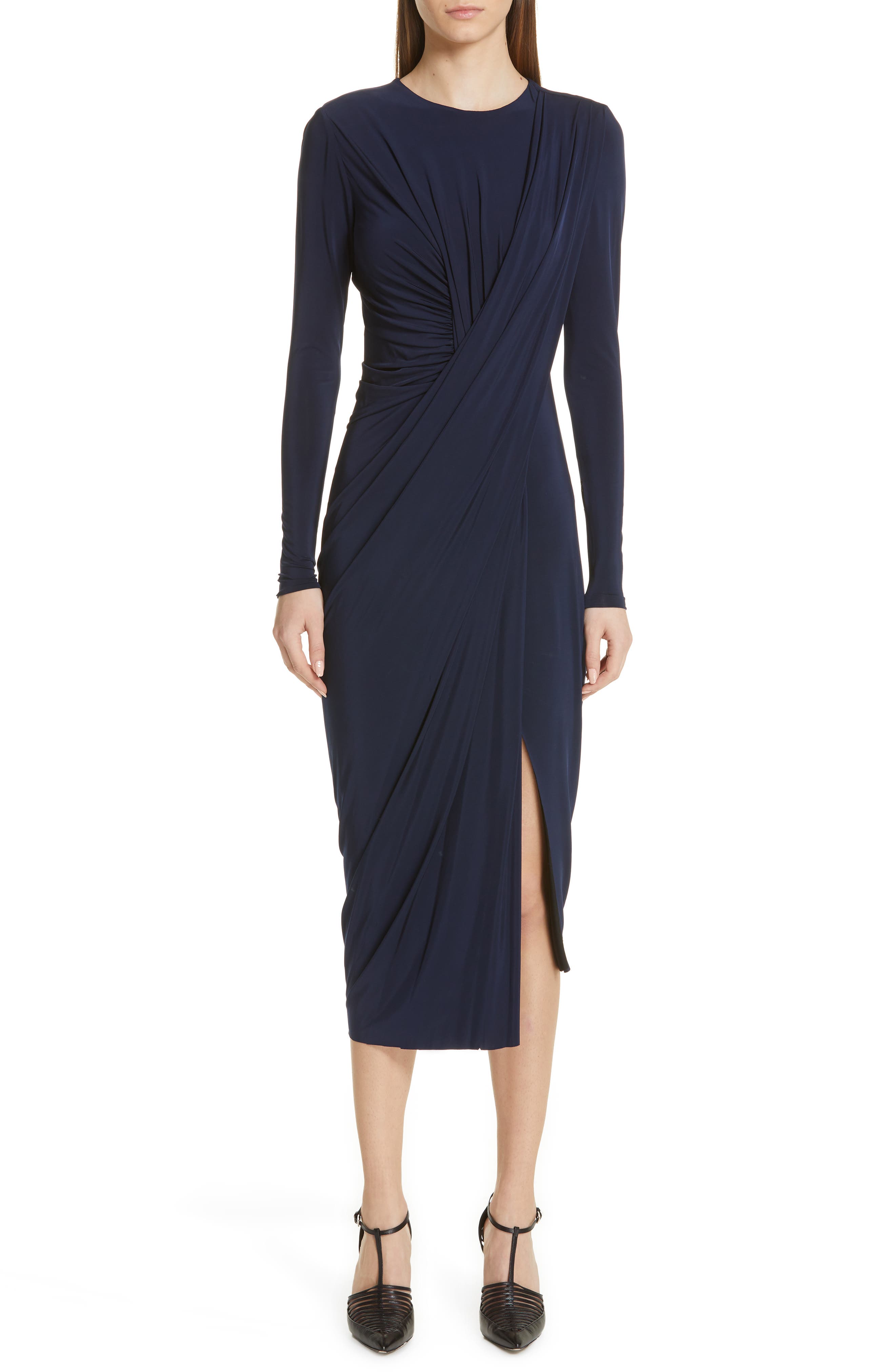 Jason Wu Collection Draped Jersey Dress, Blue
