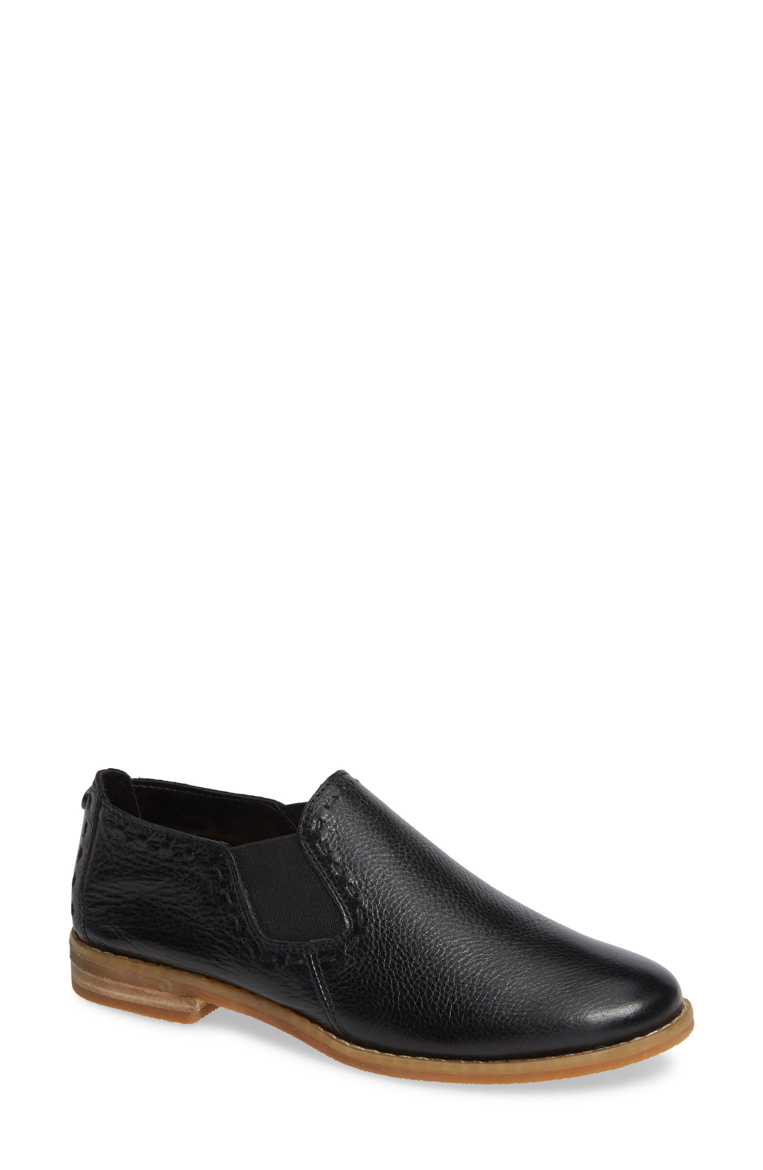 Hush Puppies Chardon Water Resistant Slip-On Flat W - Black