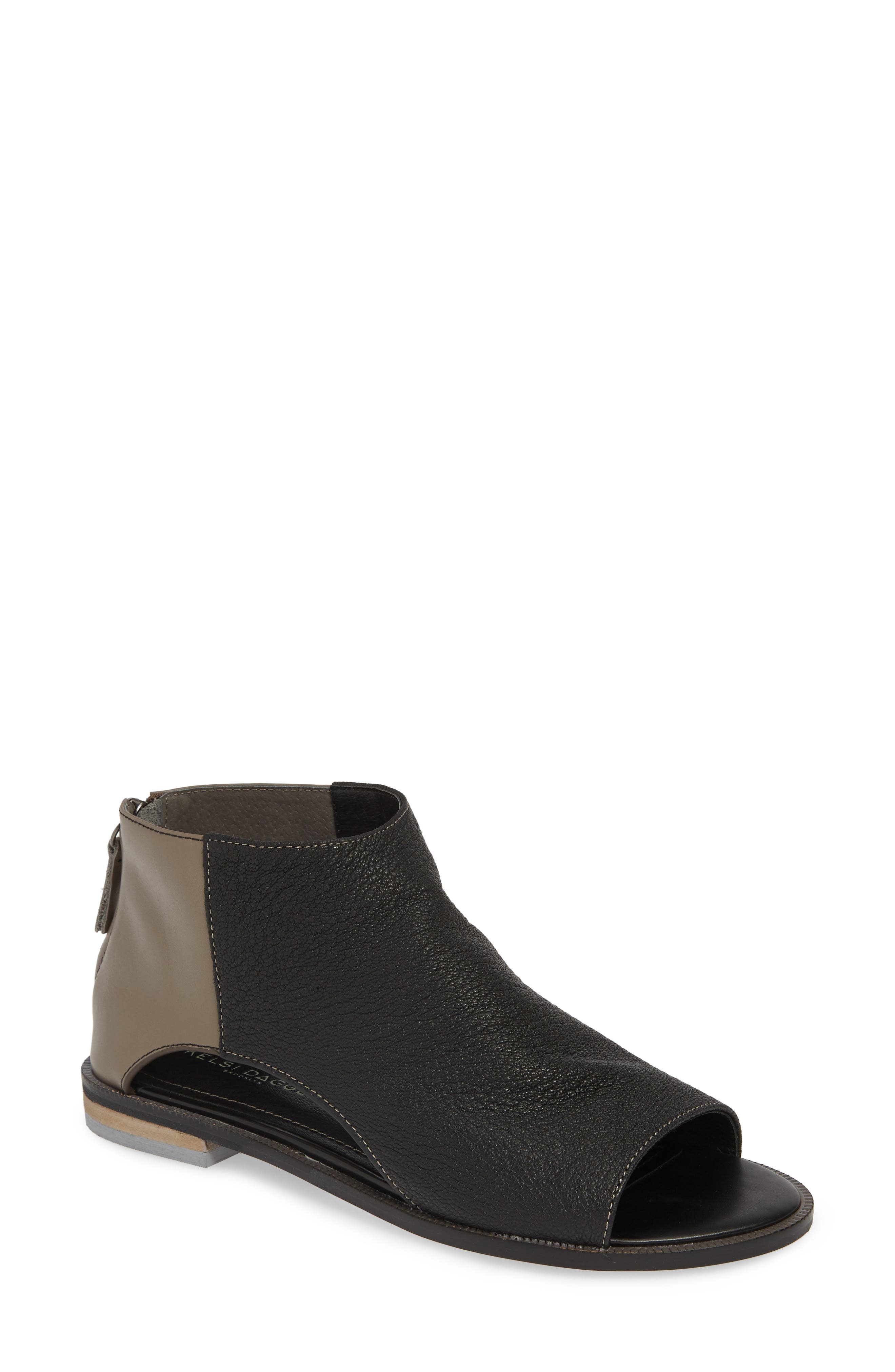 Kelsi Dagger Brooklyn Ruby Peep Toe Bootie, Black