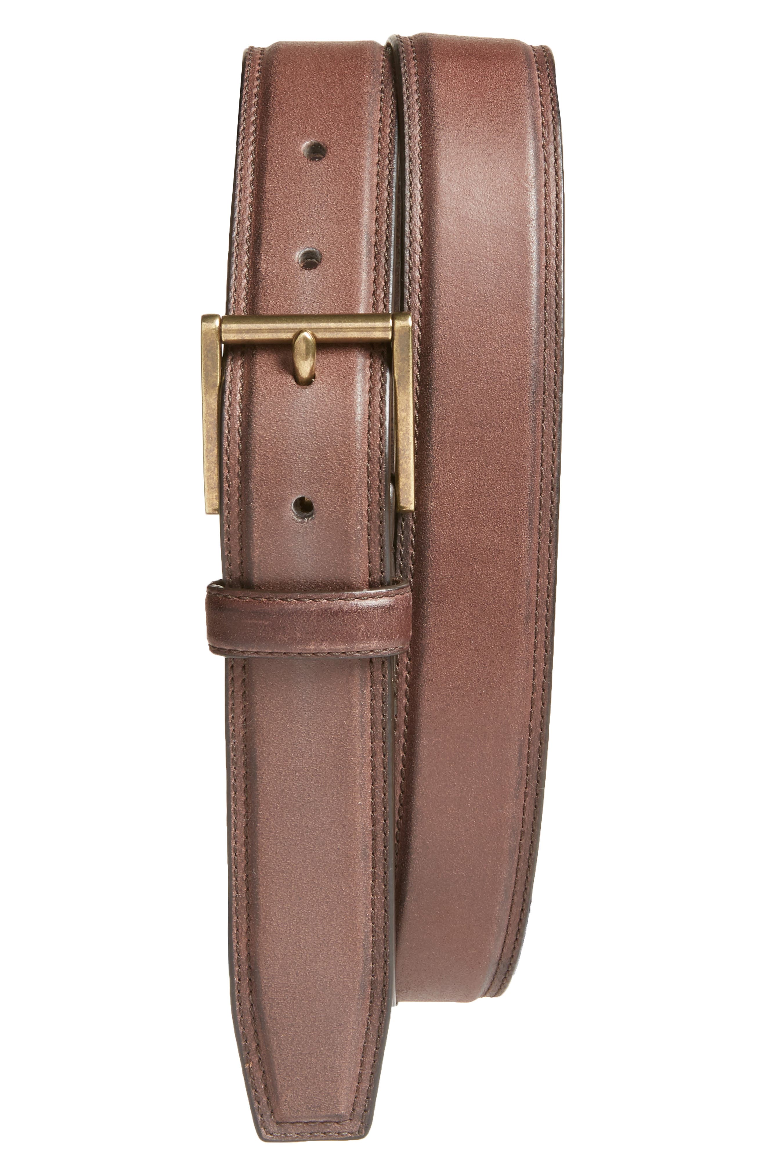 Cole Haan Leather Belt, Chestnut