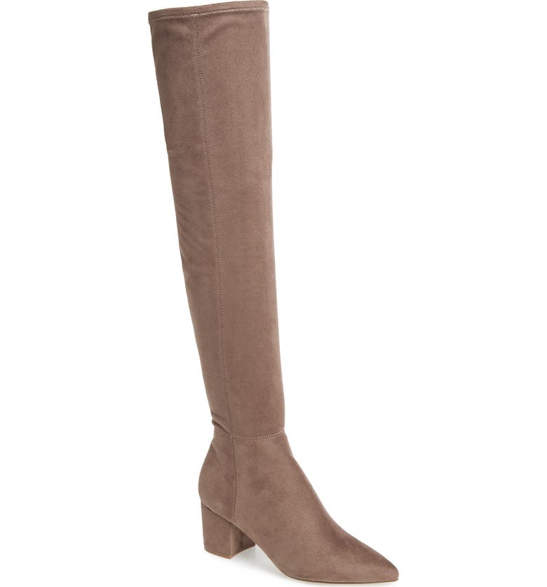 Brinkley Over the Knee Stretch Boot,
Main,
color, TAUPE