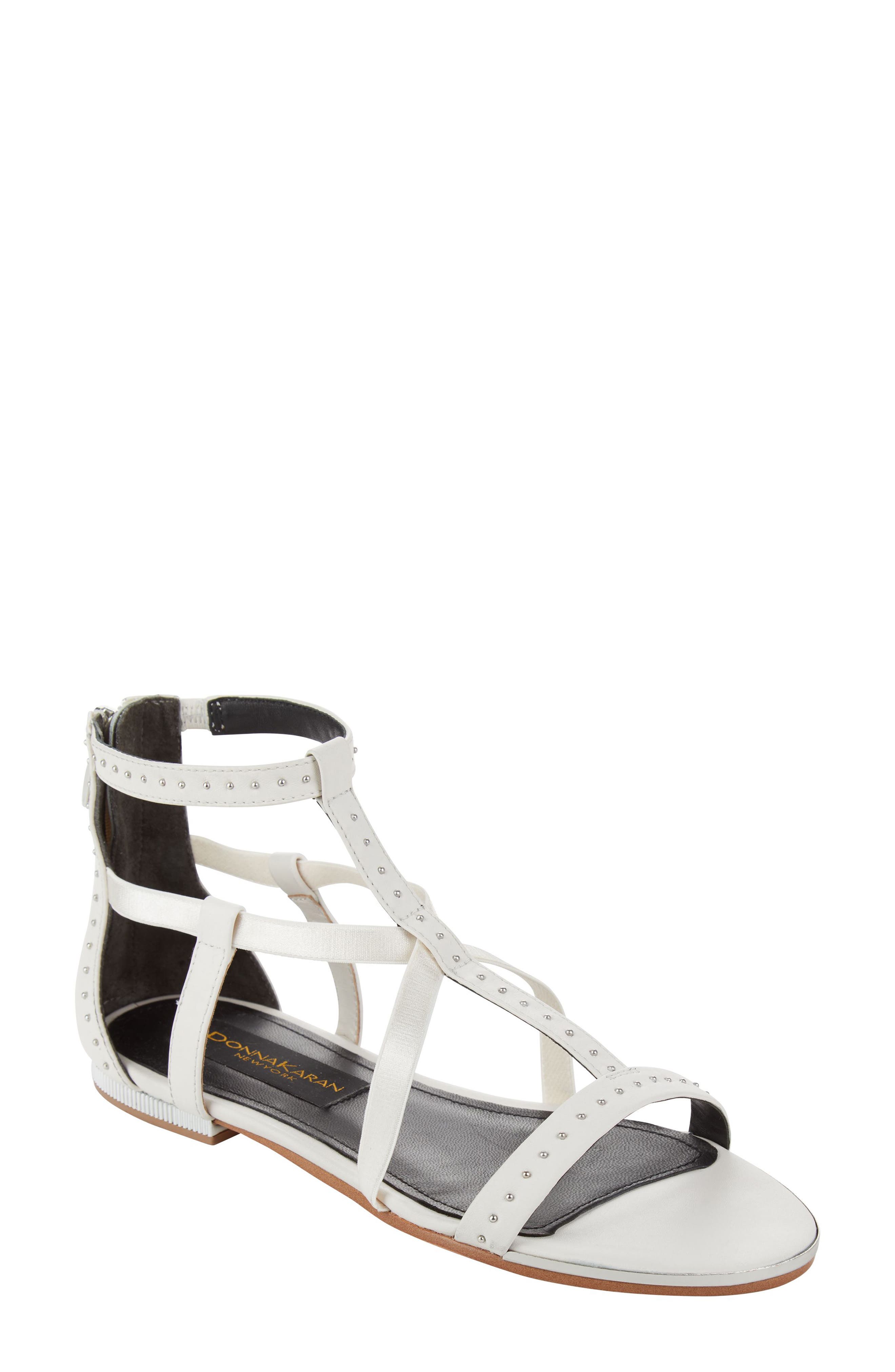 Donna Karan Kim Sandal- White
