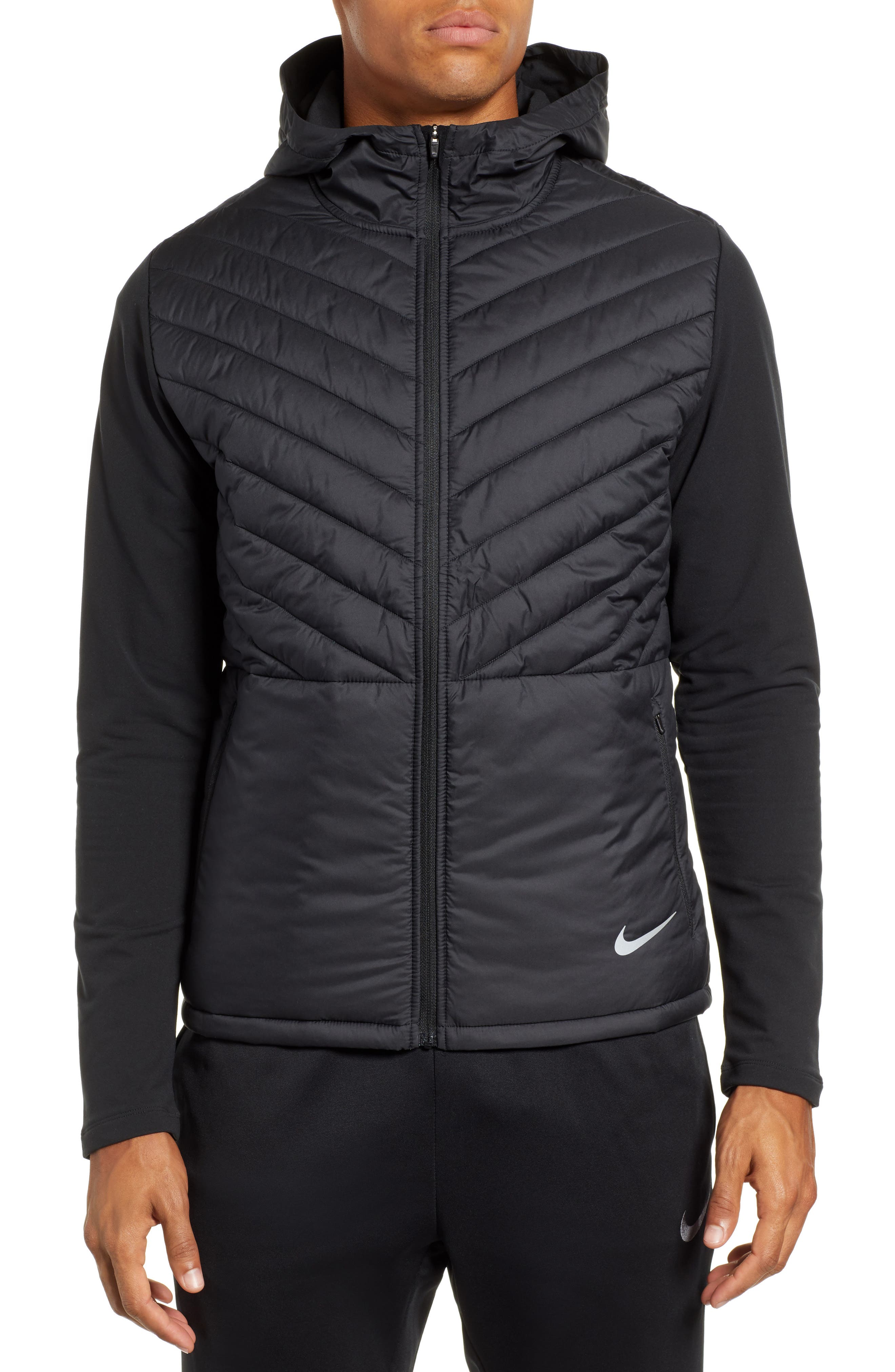 aerolayer hooded running jacket