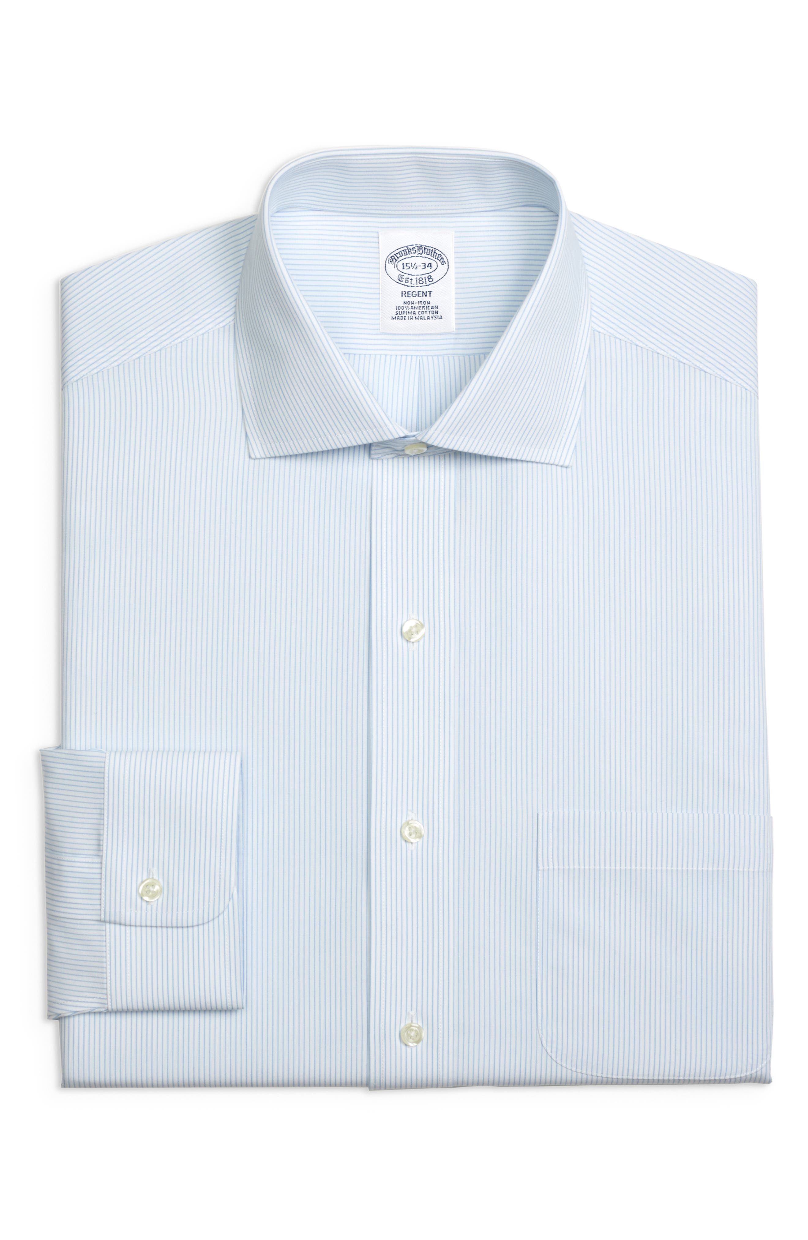 Brooks Brothers Regular Fit Stripe Dress Shirt (3 For $207)