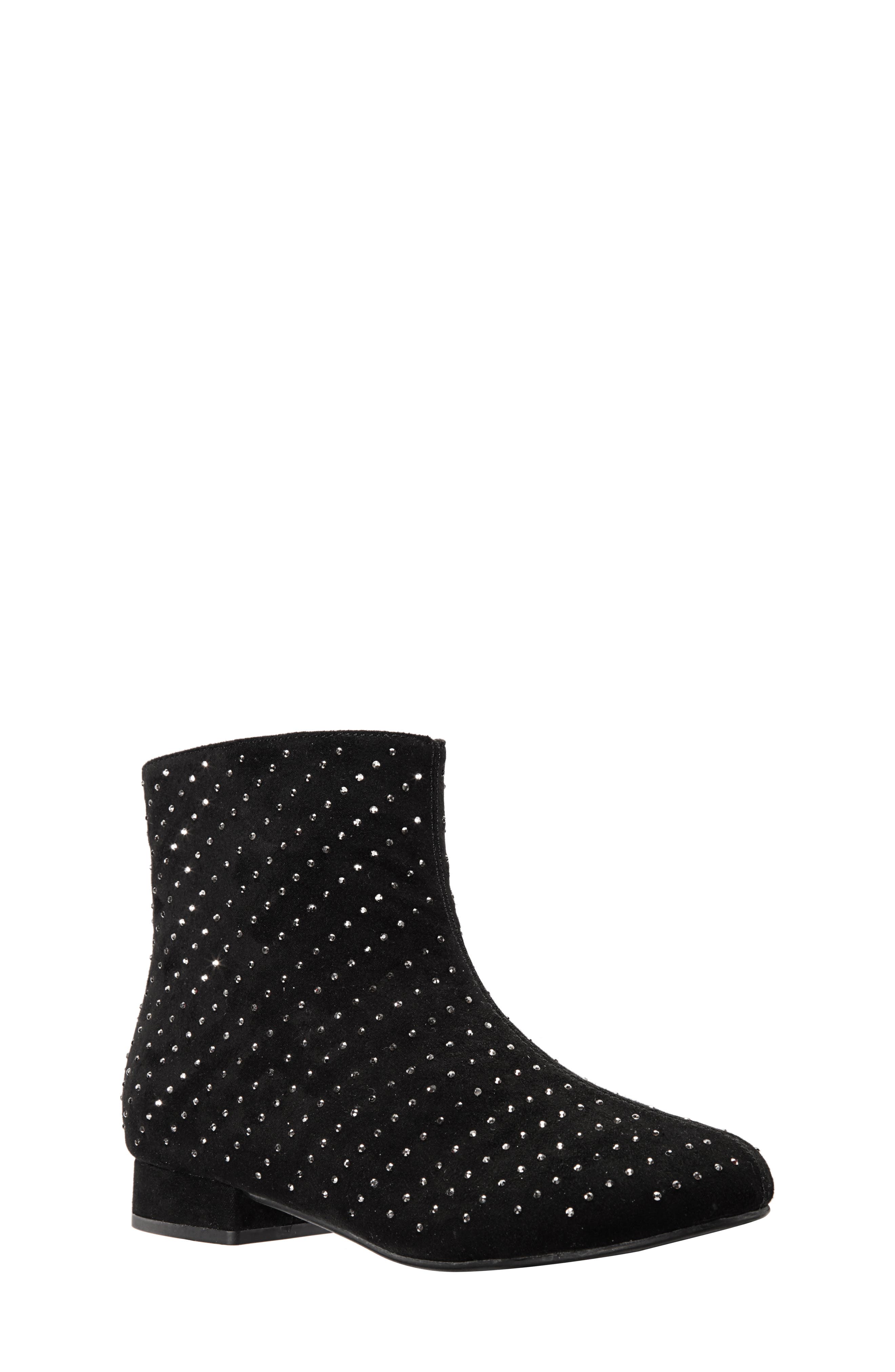 UPC 794378374688 product image for Toddler Girl's Nina Peaches Studded Bootie, Size 11 M - Black | upcitemdb.com