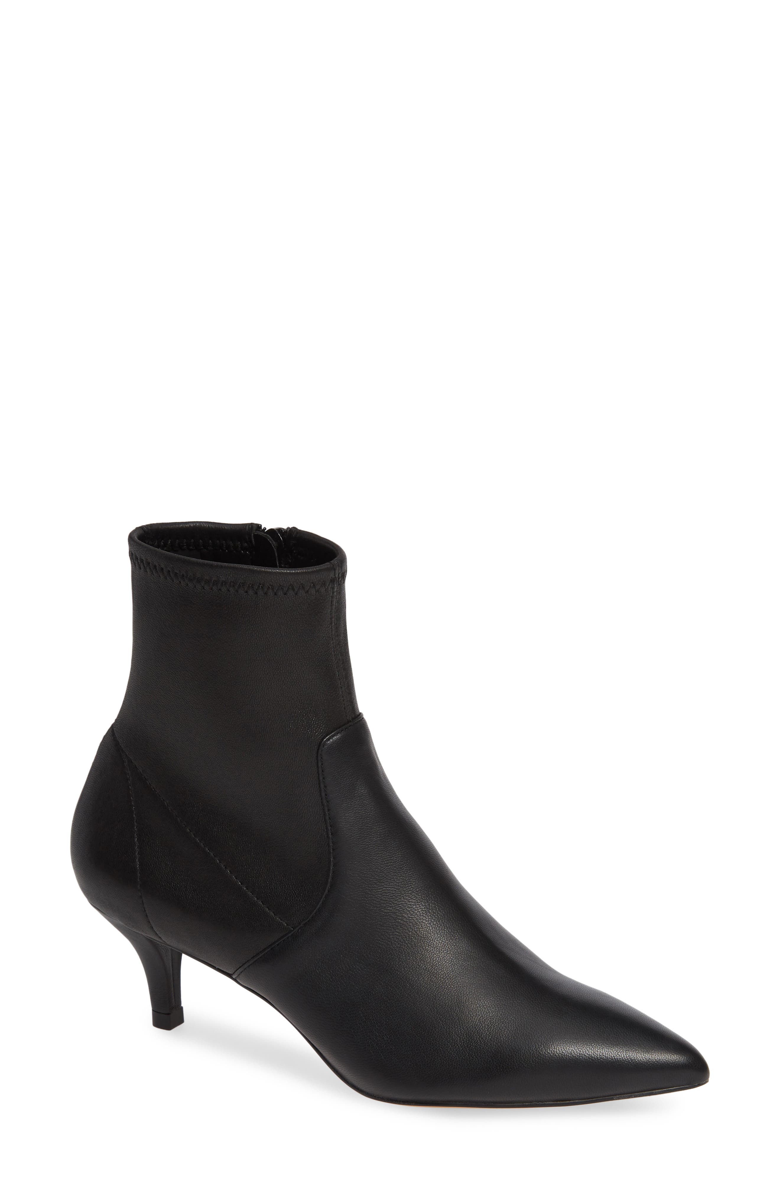 Black Suede Studio Selena Bootie- Black