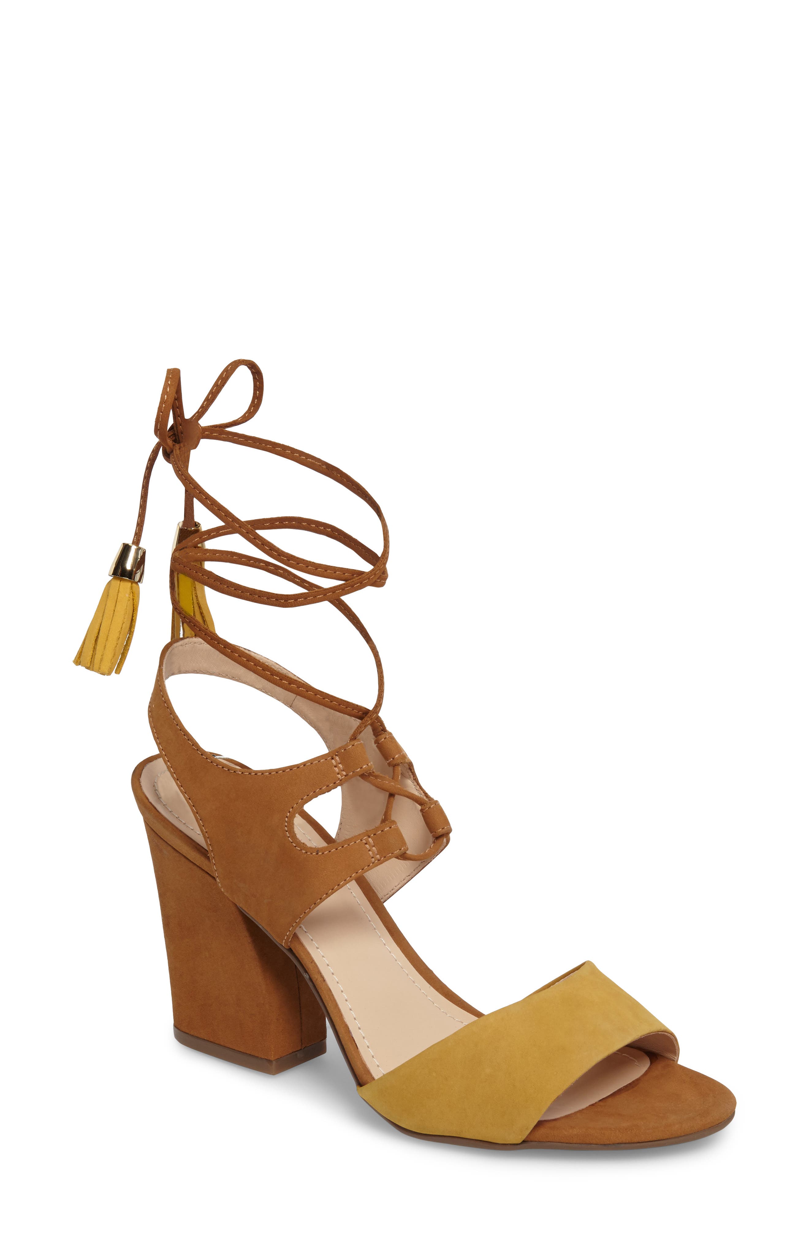 Klub Nico Kaira Ankle Wrap Sandal, Yellow
