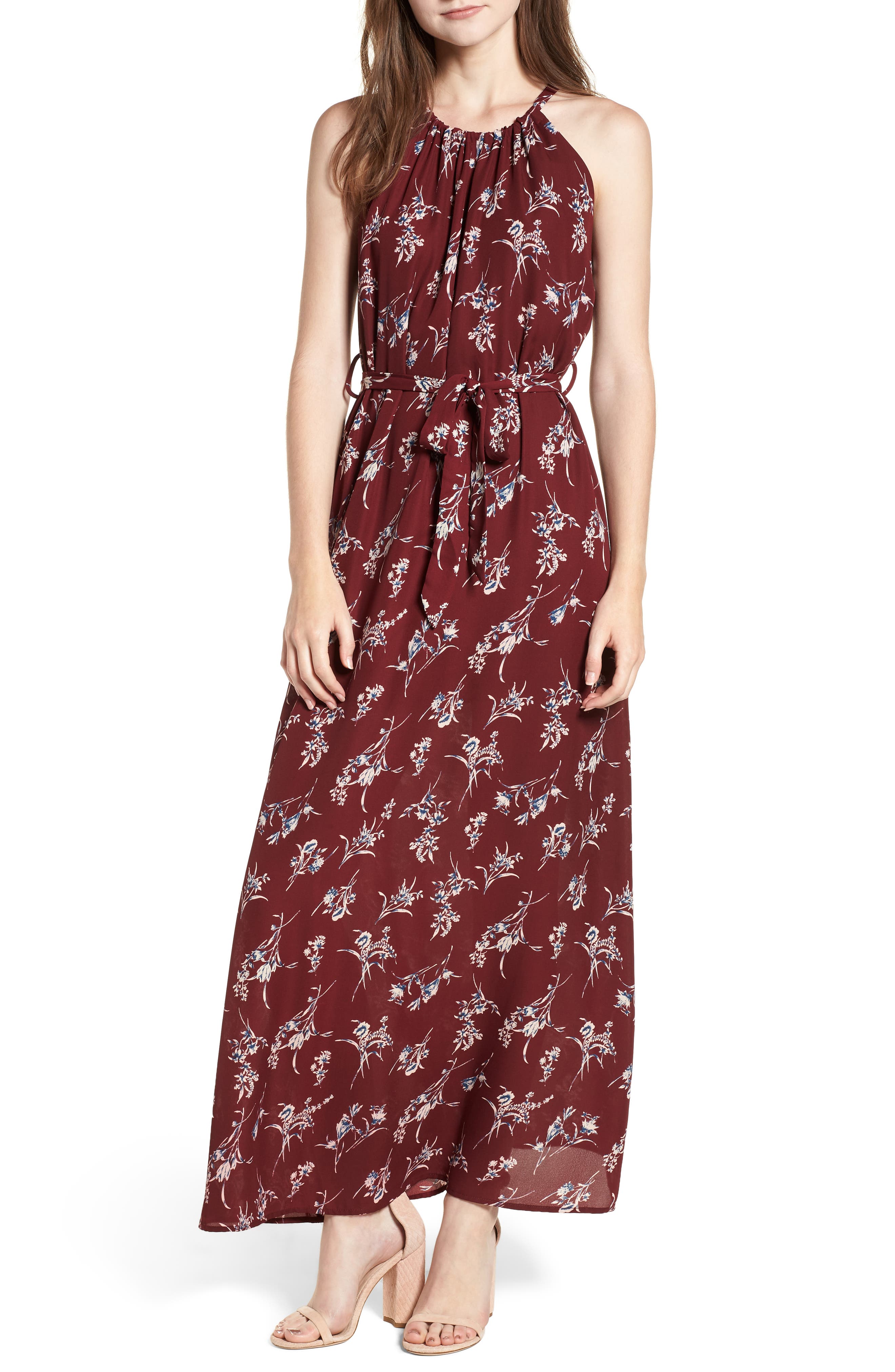 Everly Halter Maxi Dress | Nordstrom