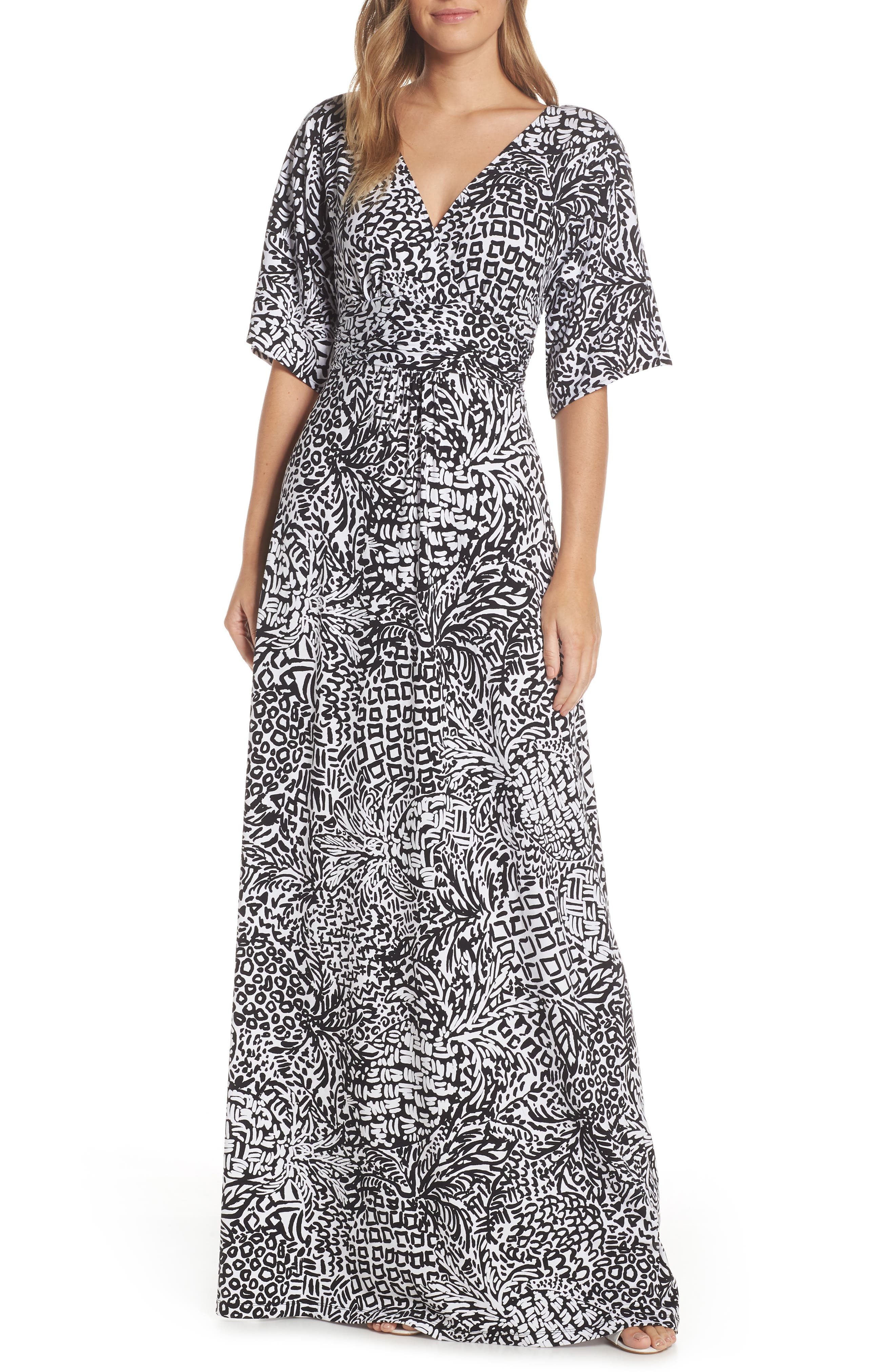 Lilly Pulitzer Parigi Maxi Dress, Black