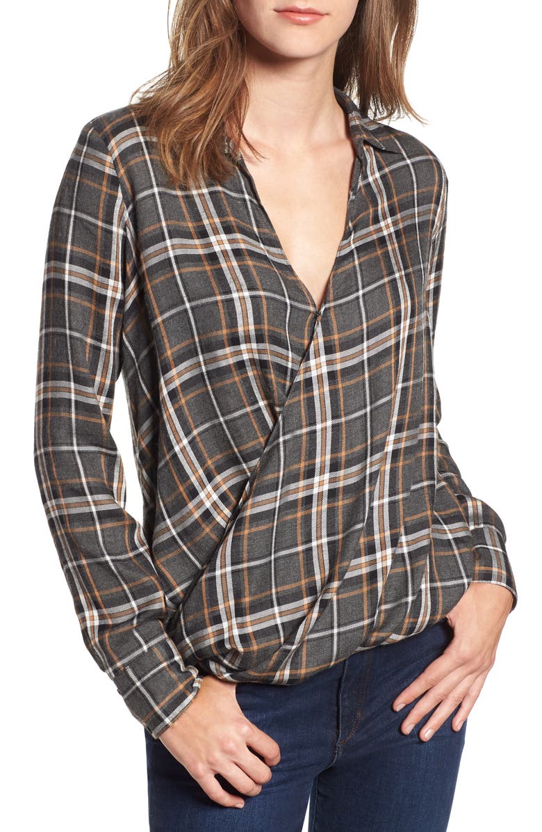 Bailey44 WIPE OUT PLAID TOP
