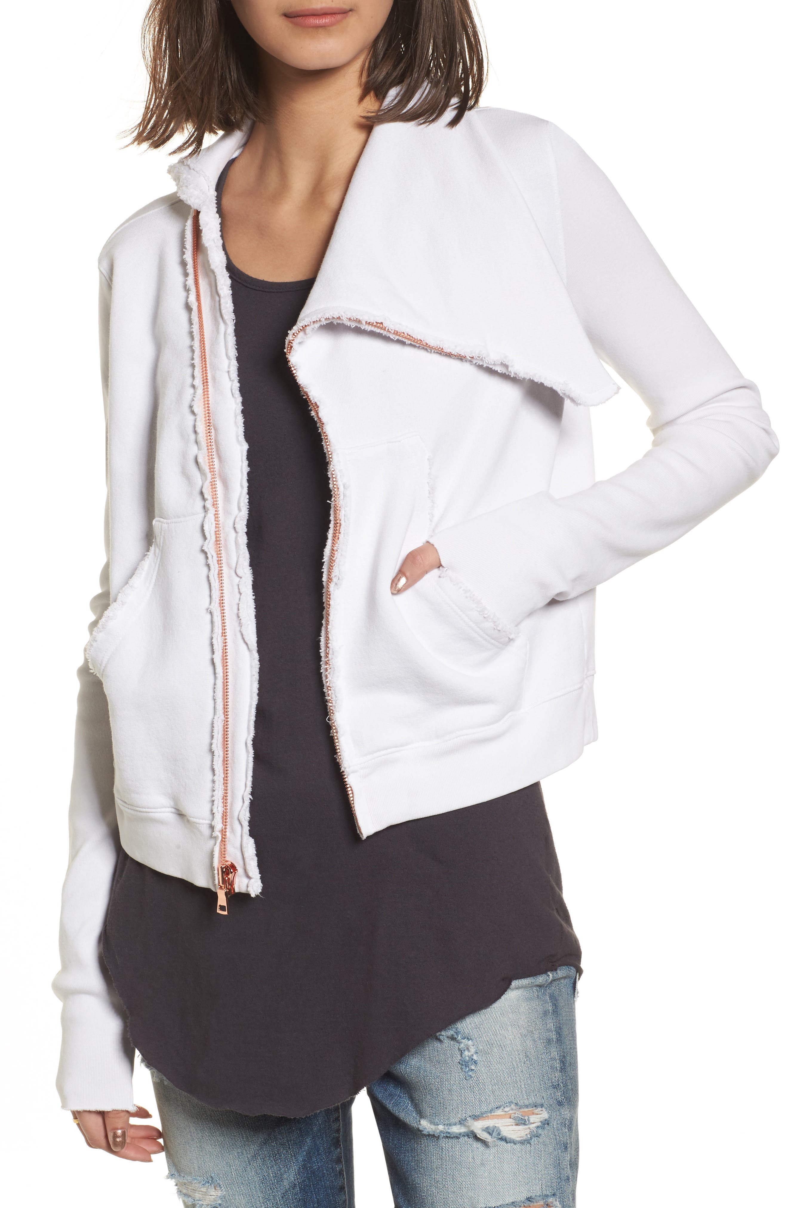 Frank & Eileen Tee Lab Zip Fleece Jacket, White