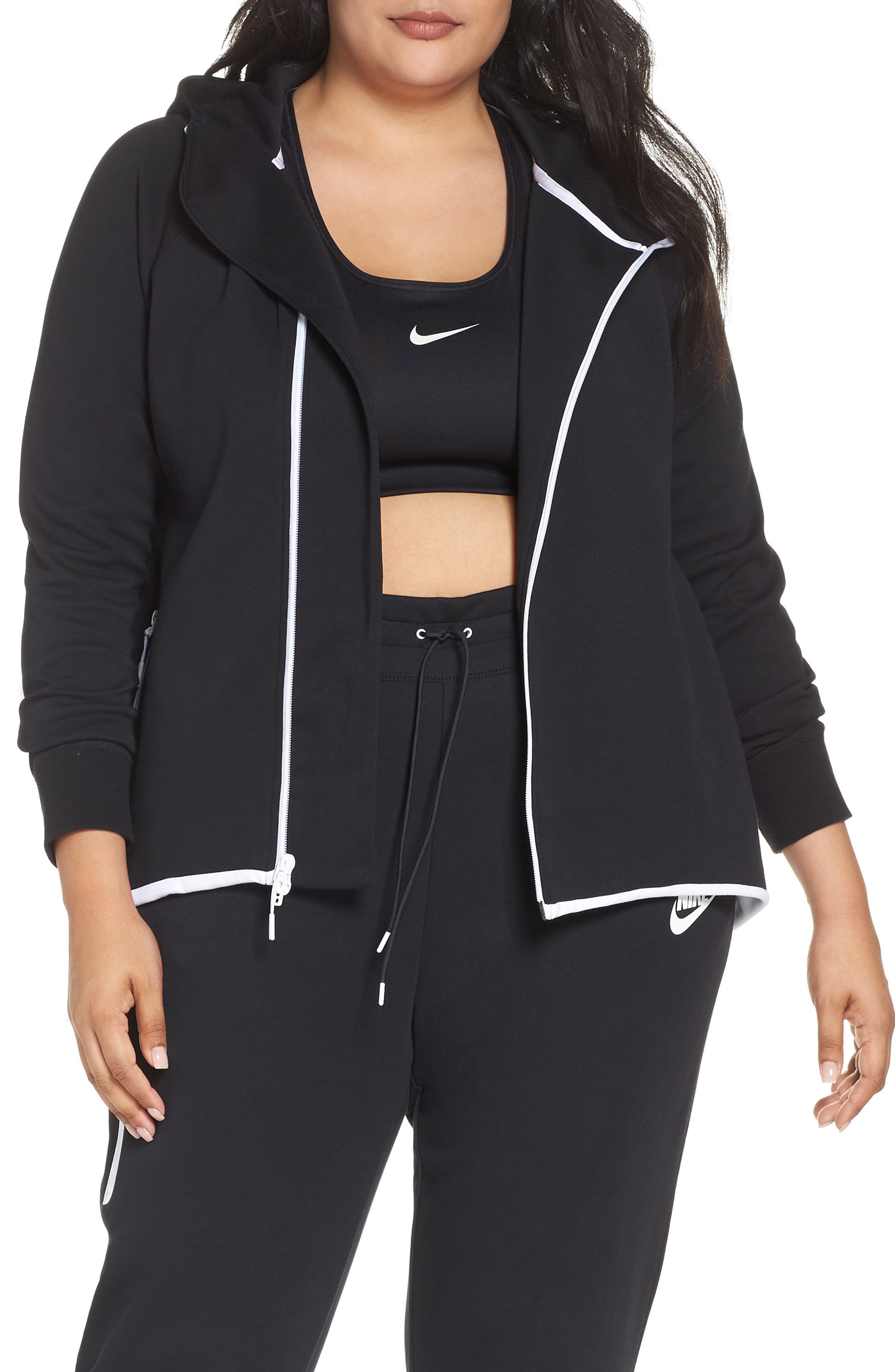 Plus Size Nike Sportswear Tech Fleece Cape Jacket