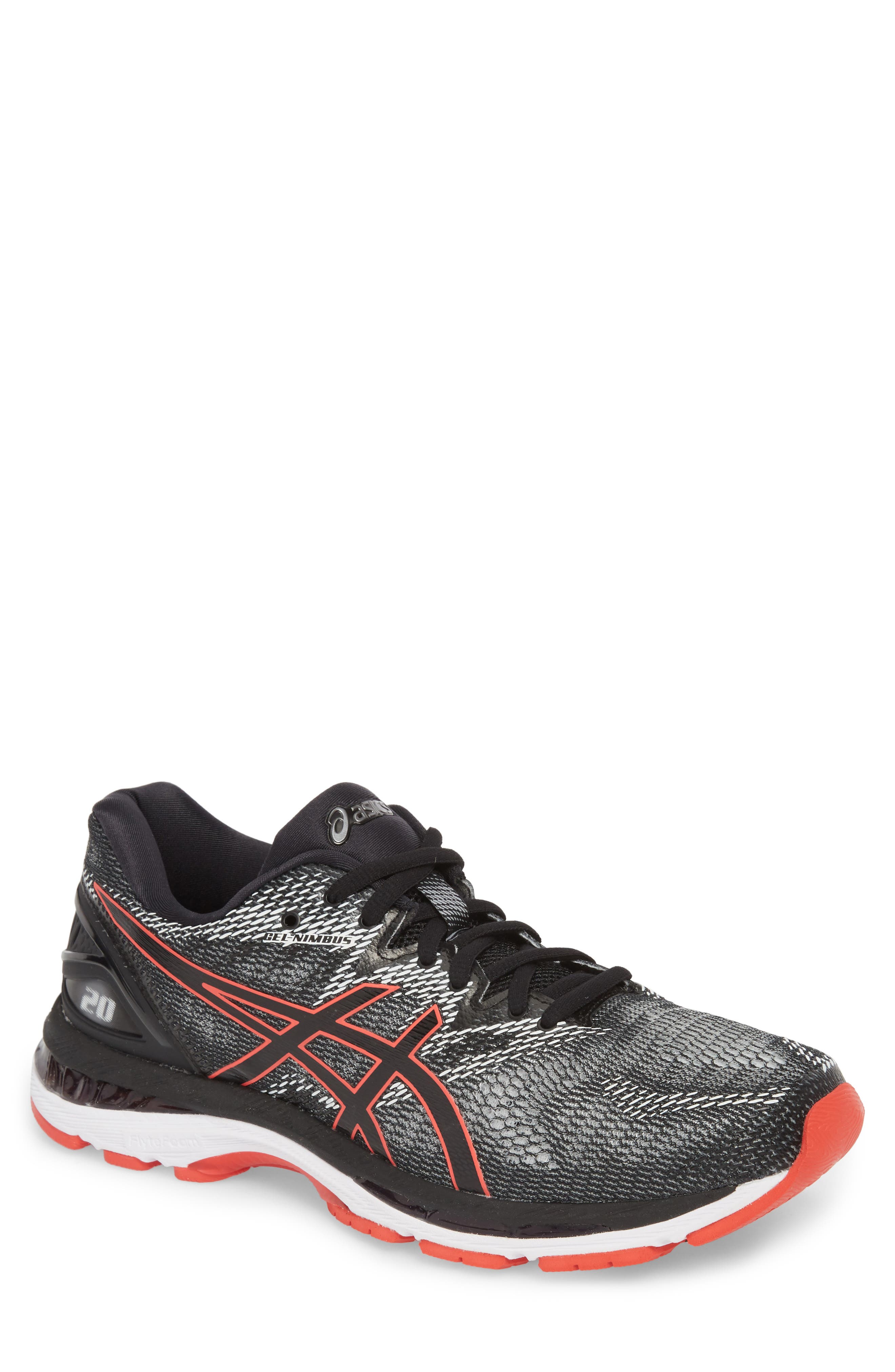 UPC 191497121924 product image for Men's Asics Gel-Nimbus 20 Running Shoe, Size 8.5 D - Black | upcitemdb.com