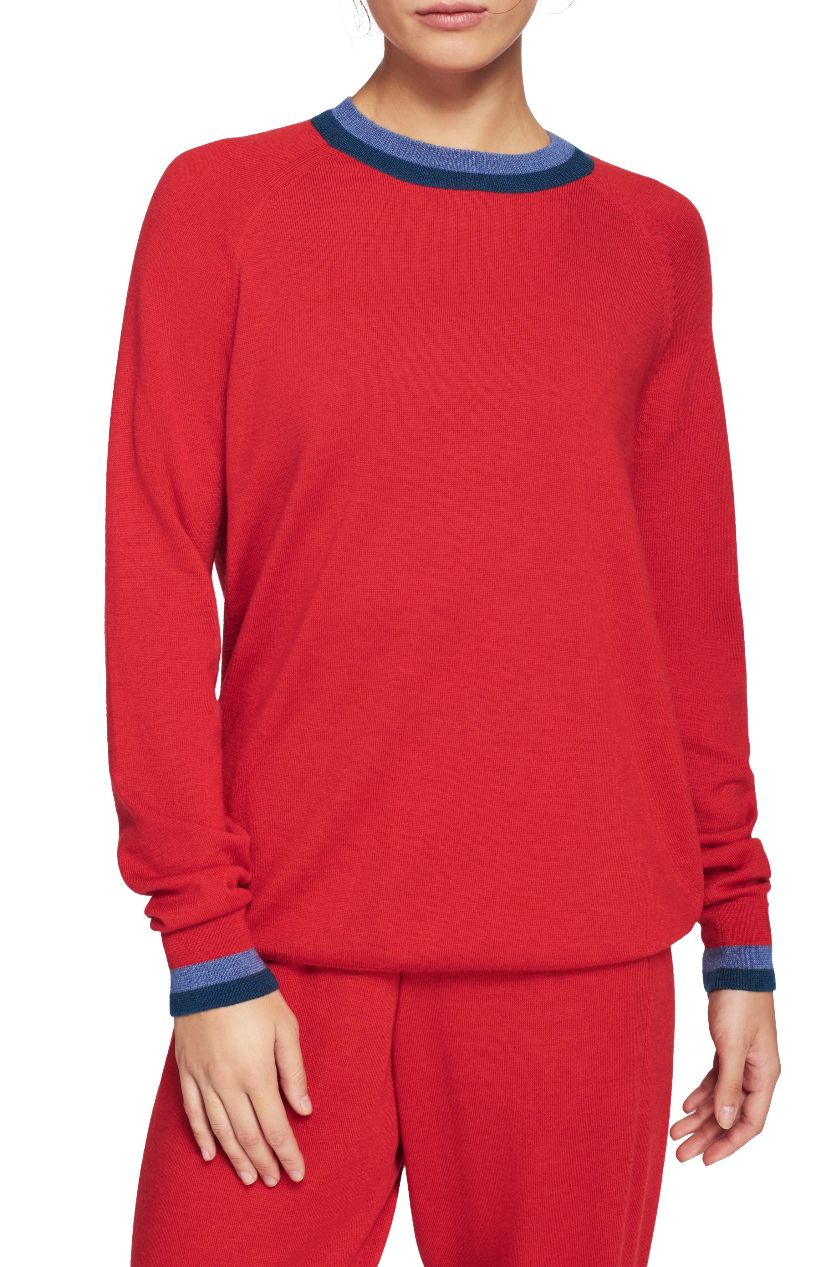 Lndr Chalet Merino Wool Sweatshirt, Red