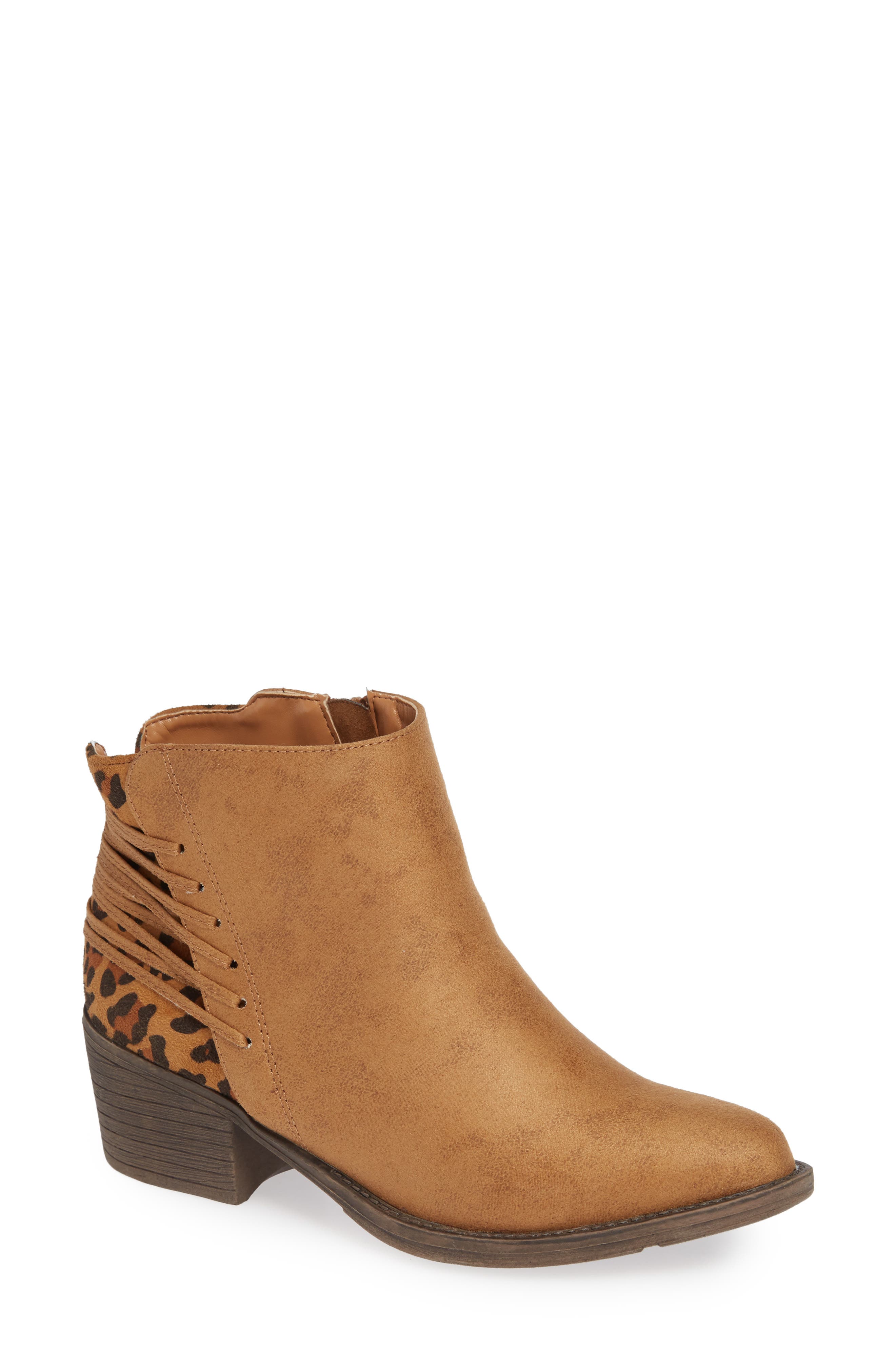 Very Volatile Griselle Strapped Bootie, Brown