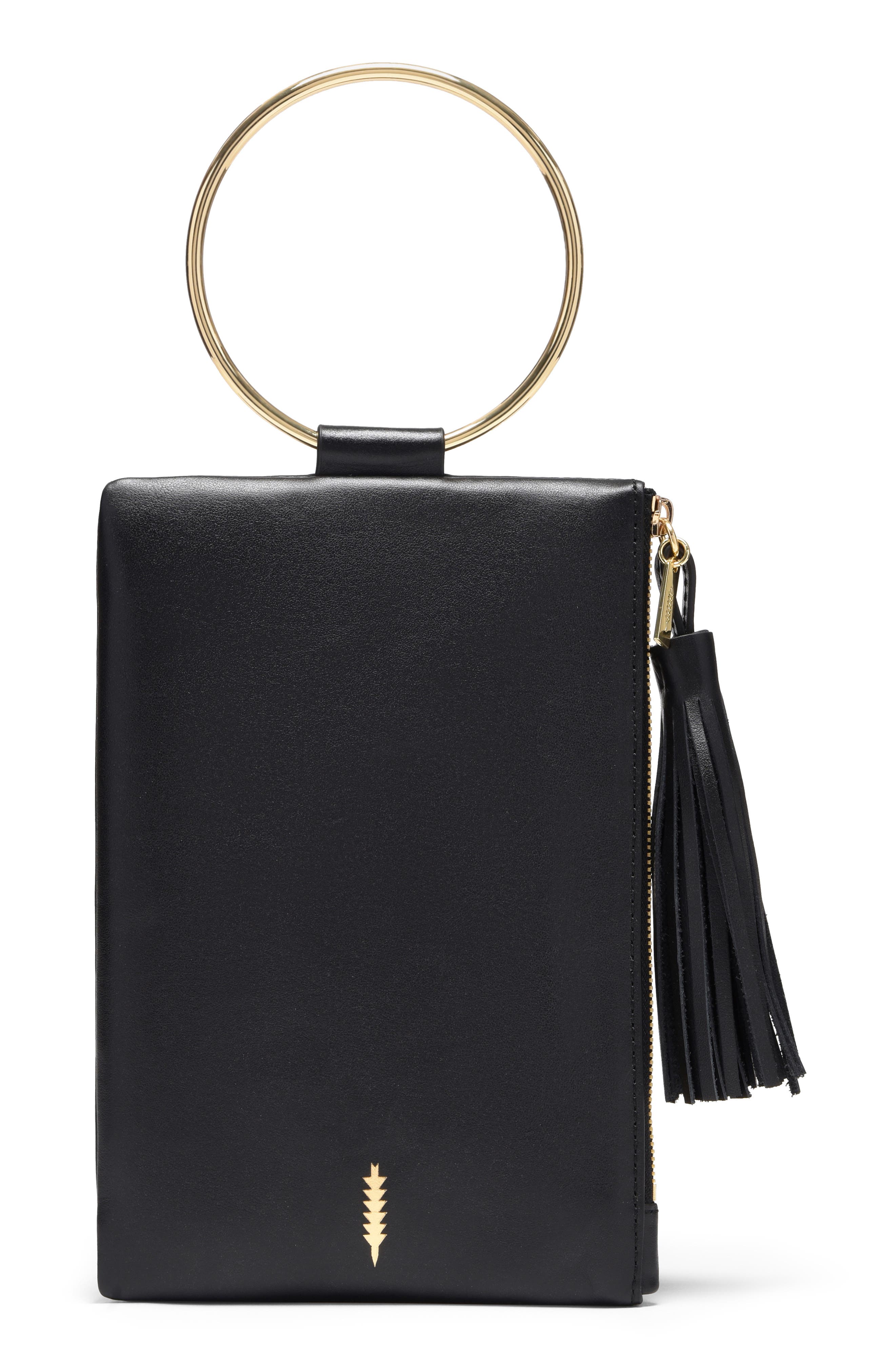 THACKER Nolita Ring Handle Leather Clutch Nordstrom