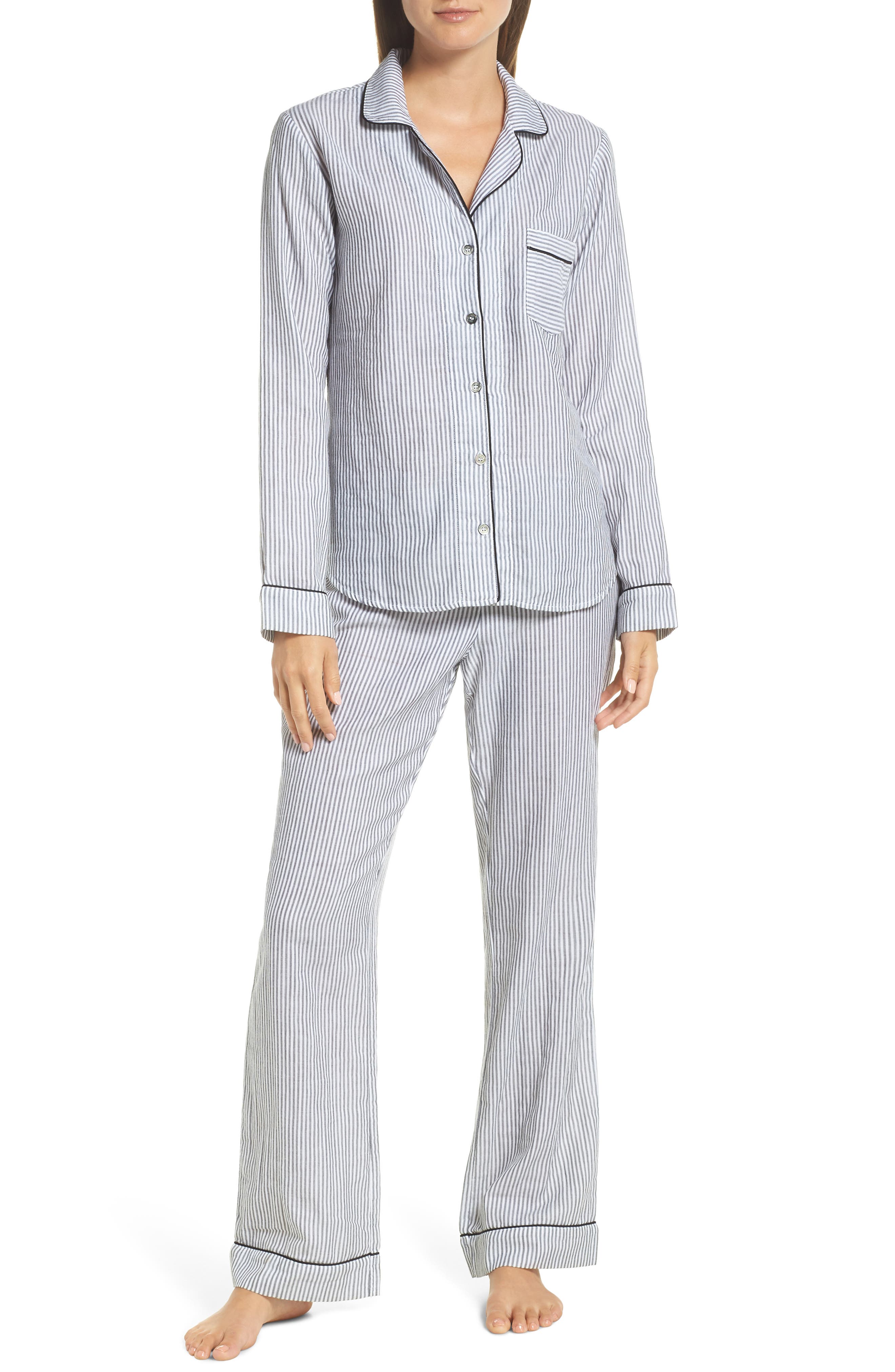 Ugg Raven Stripe Pajamas, Black