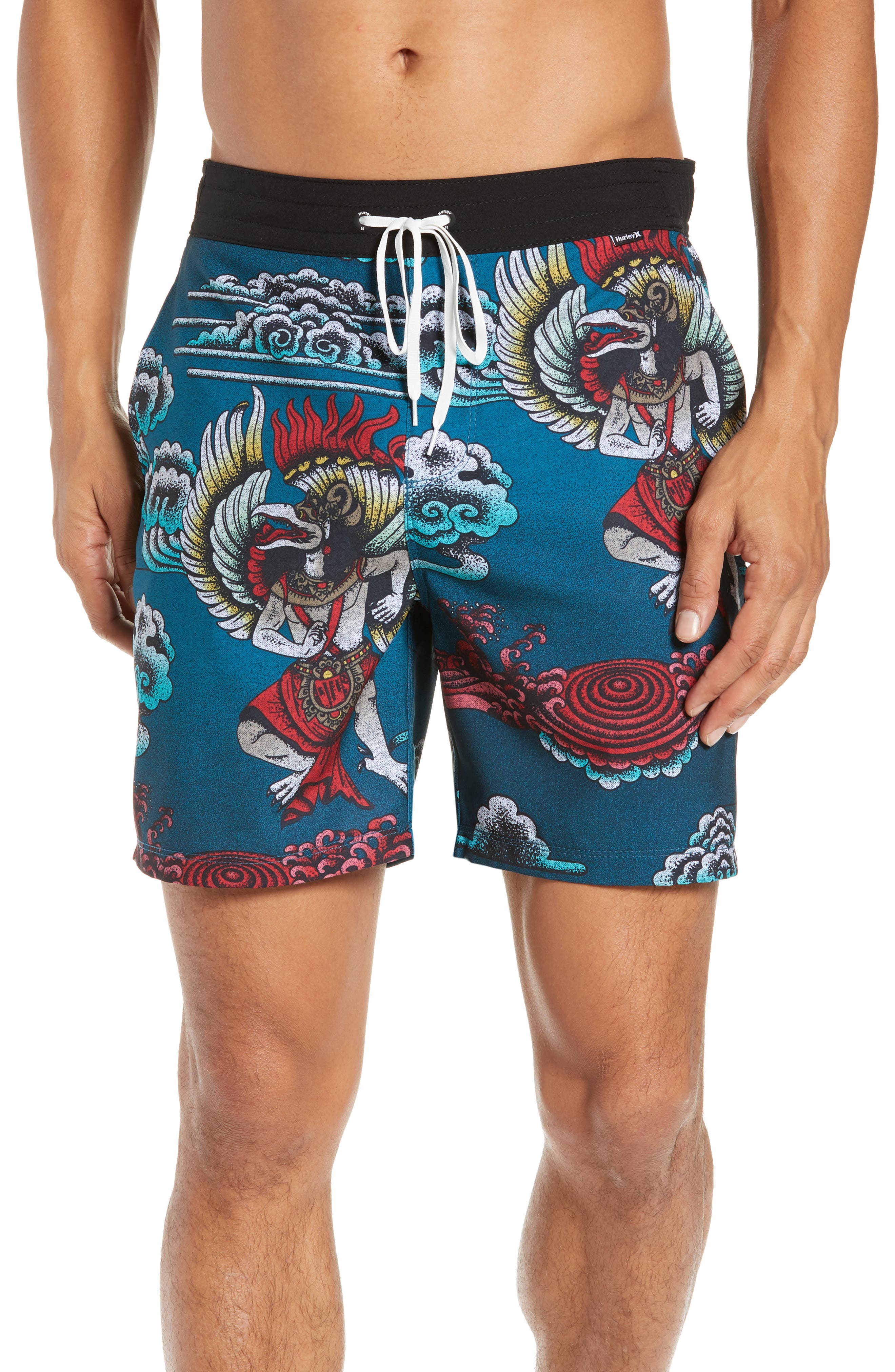 Hurley Indo Volley Swim Trunks, Black