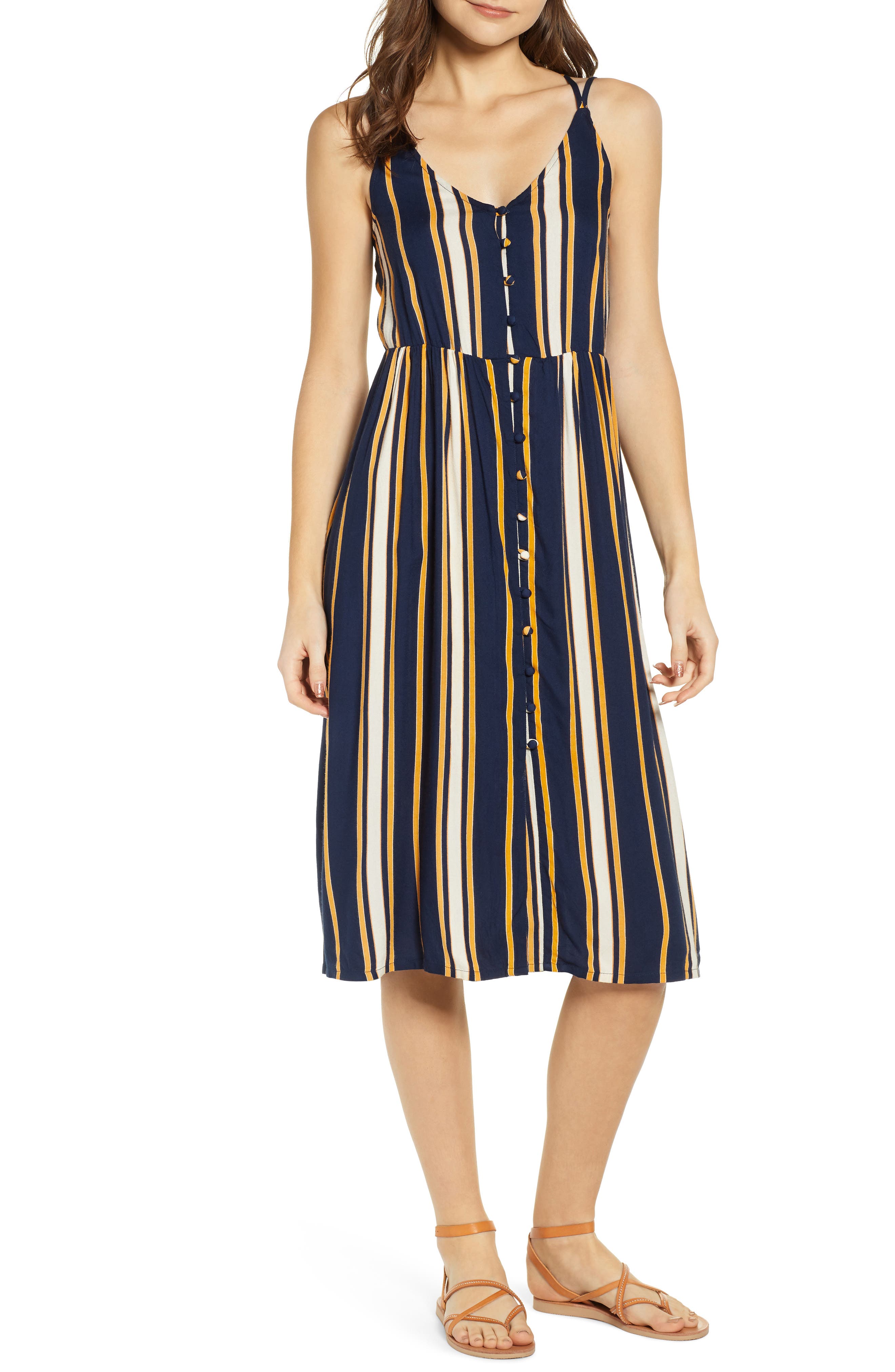 Roxy Sunset Beauty Midi Dress, Blue