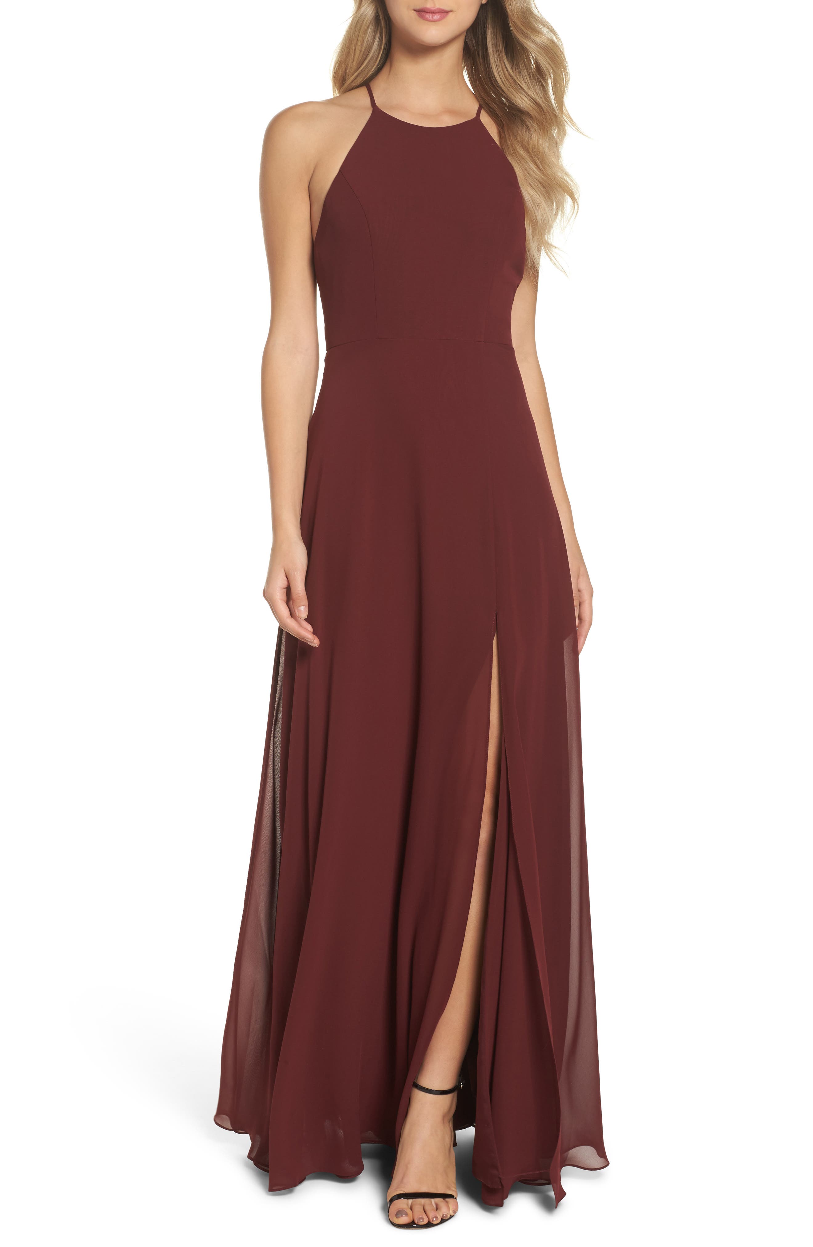 Jenny Yoo Kayla A-Line Halter Gown