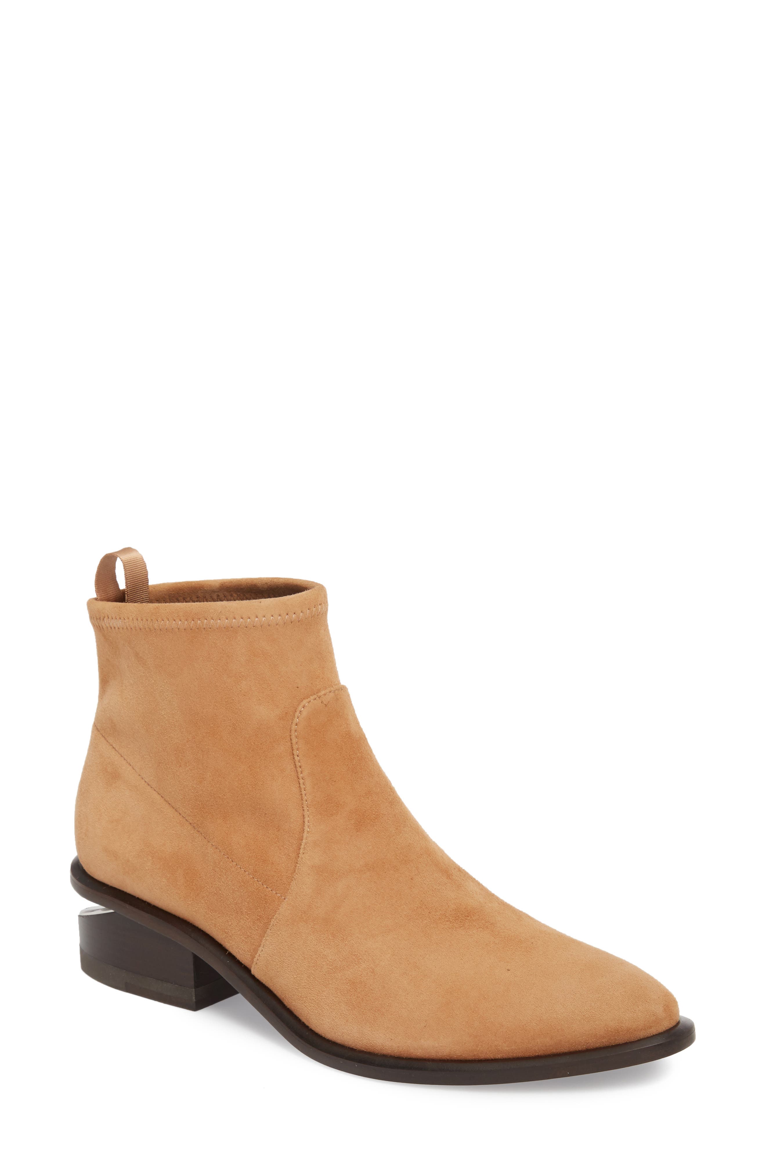 Alexander Wang Kori Block Heel Bootie - Beige
