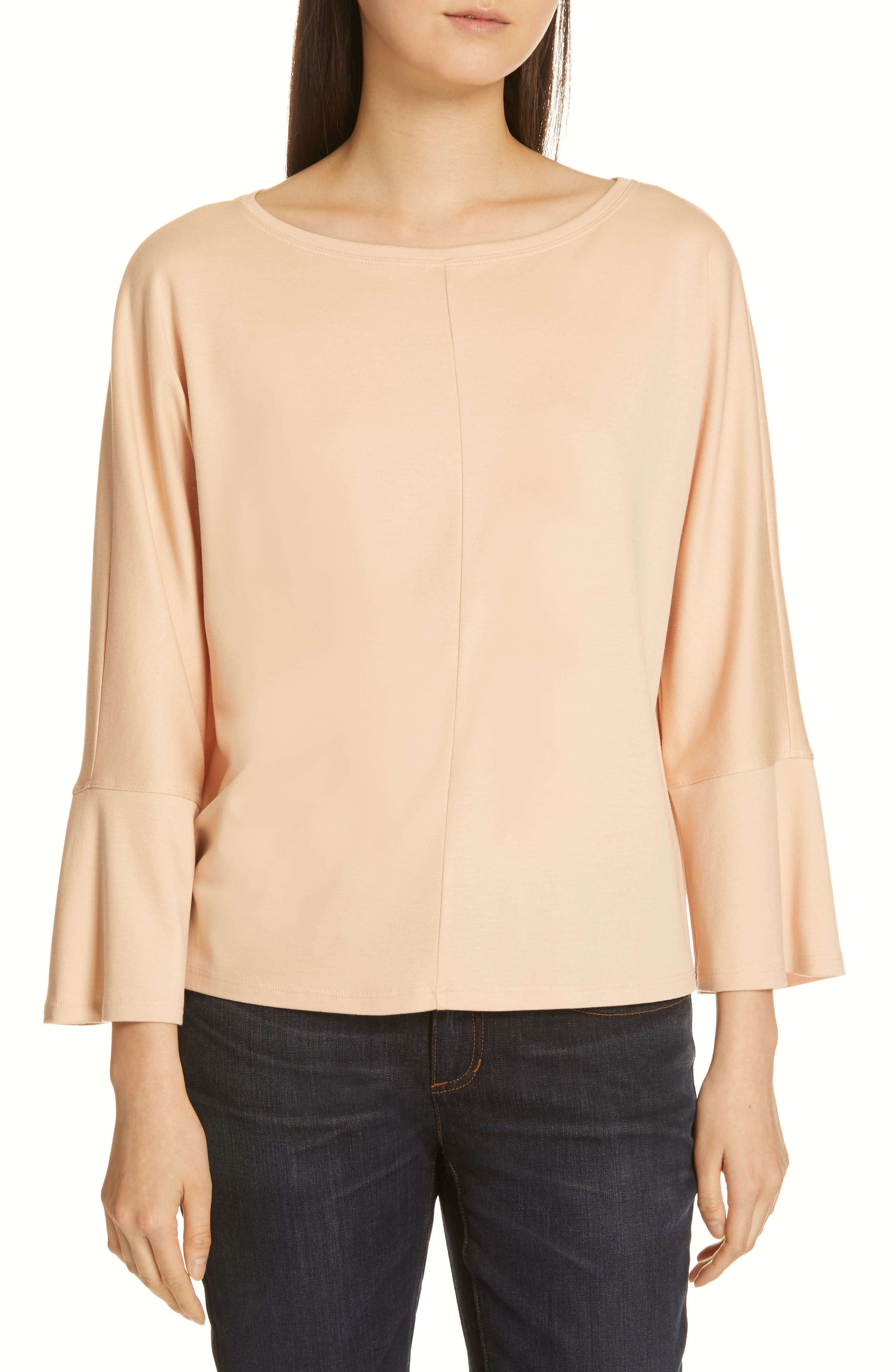 Eileen Fisher Bell Sleeve Top, Pink