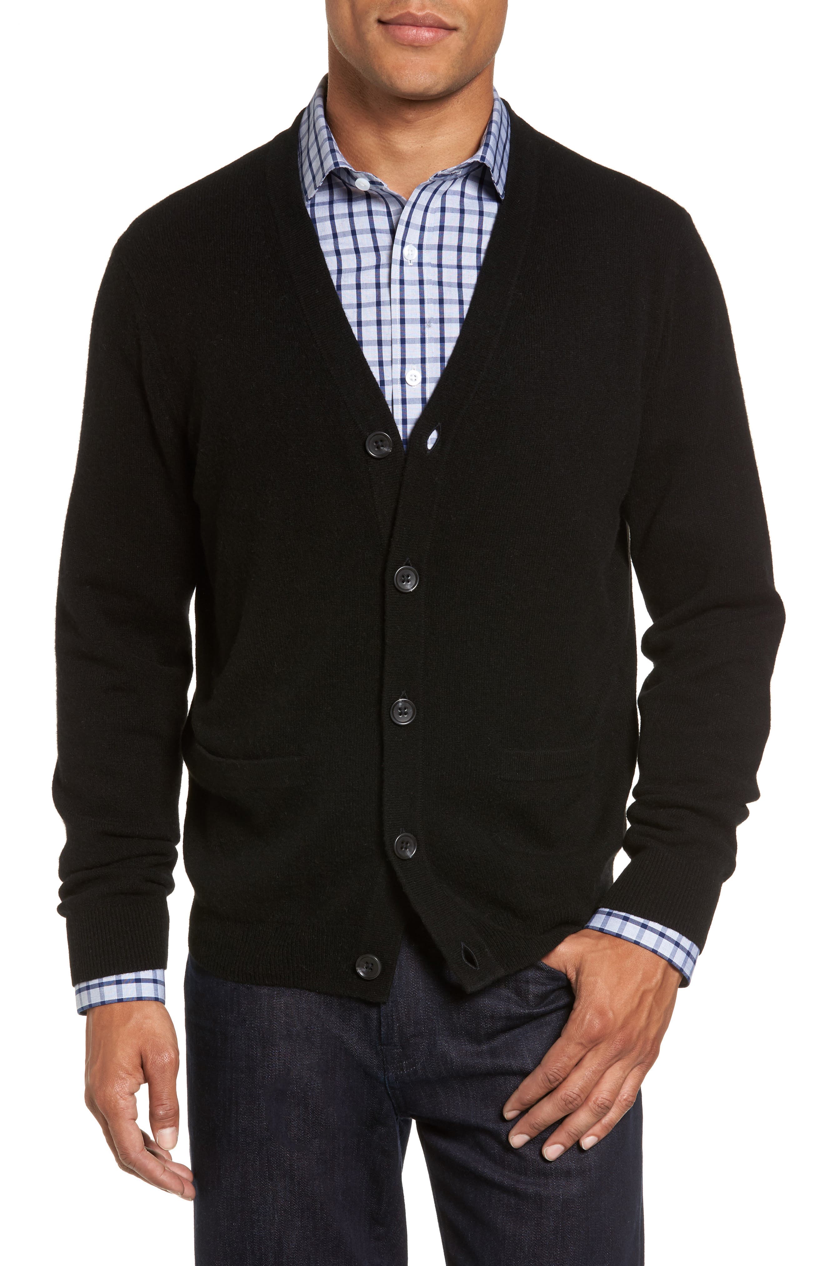 Nordstrom Shop Cashmere Button Front Cardigan