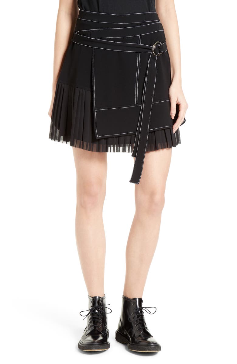 Cinq à Sept Misha Pleated Wrap Style Skirt | Nordstrom