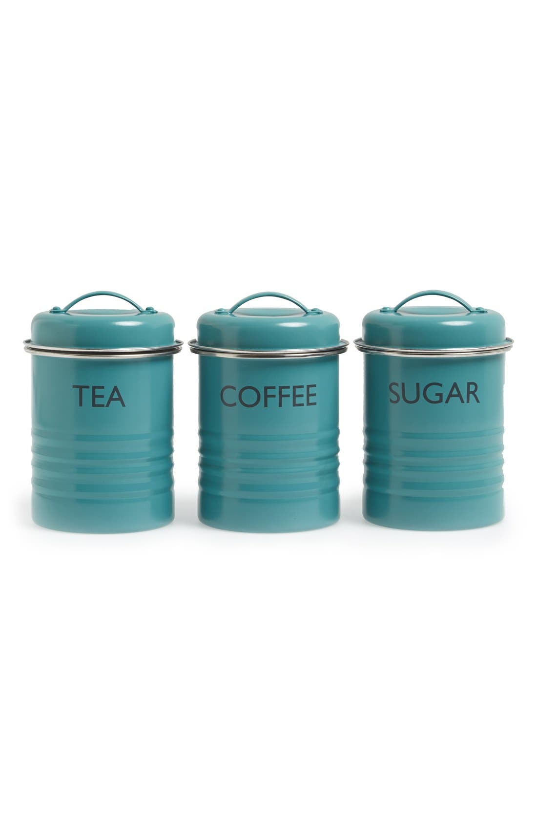 Typhoon 'Vintage Kitchen Summer House' Enamel Tea, Coffee & Sugar