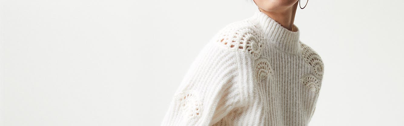 Fashion Sweaters Long Sweaters Zara Knit Long Sweater natural white casual look 