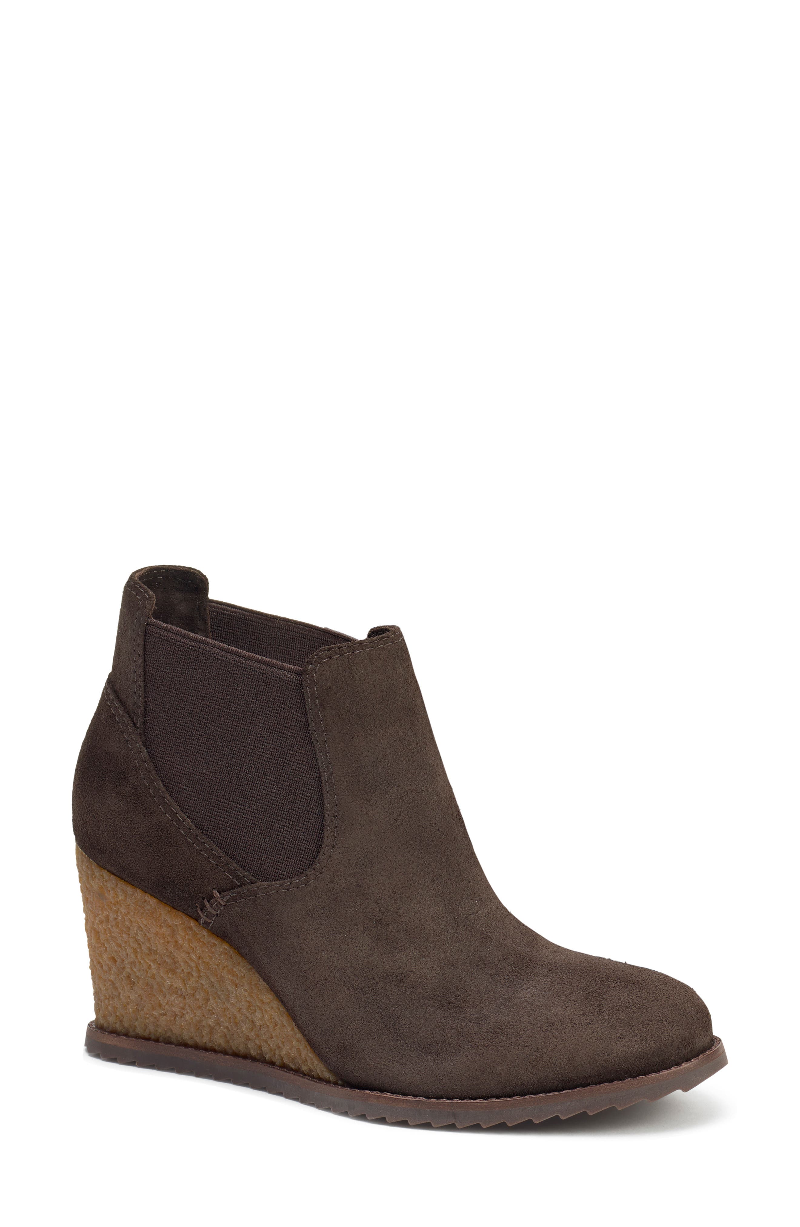 Trask Tatum Wedge Bootie- Brown