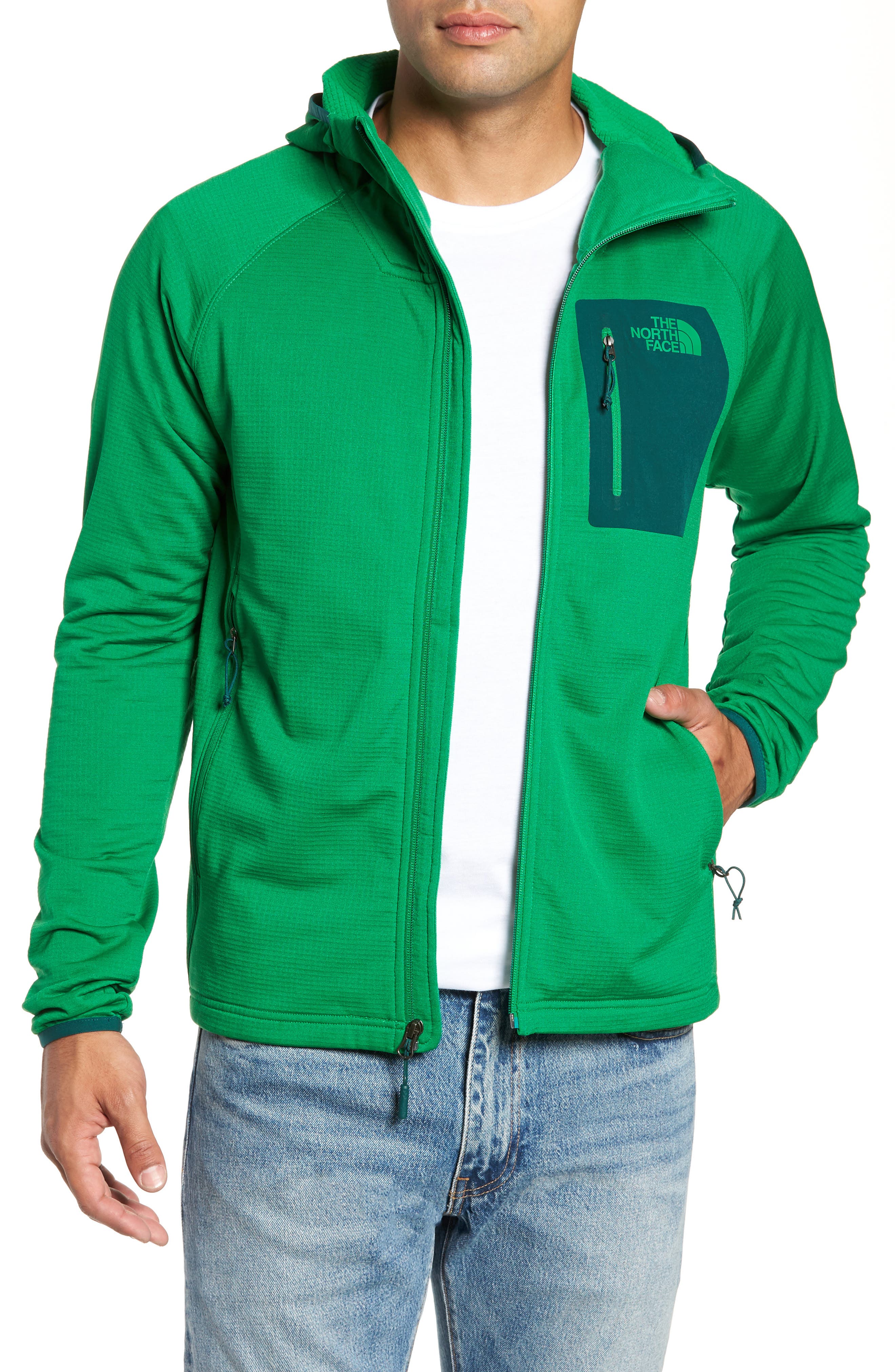The North Face Borod Zip Fleece Jacket, Green