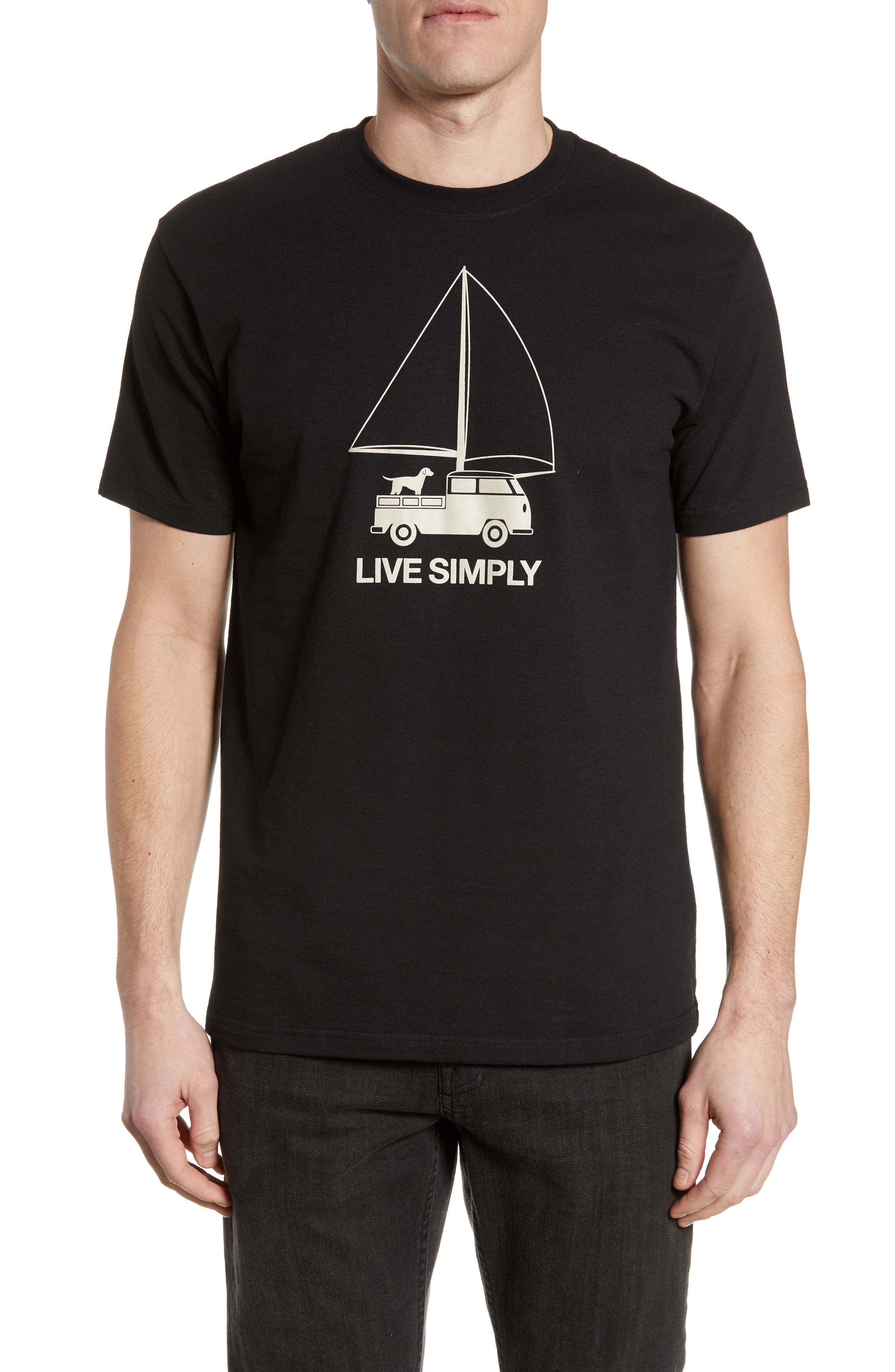 Patagonia Live Simply Wind Powered Responsibili-Tee T-Shirt, Black