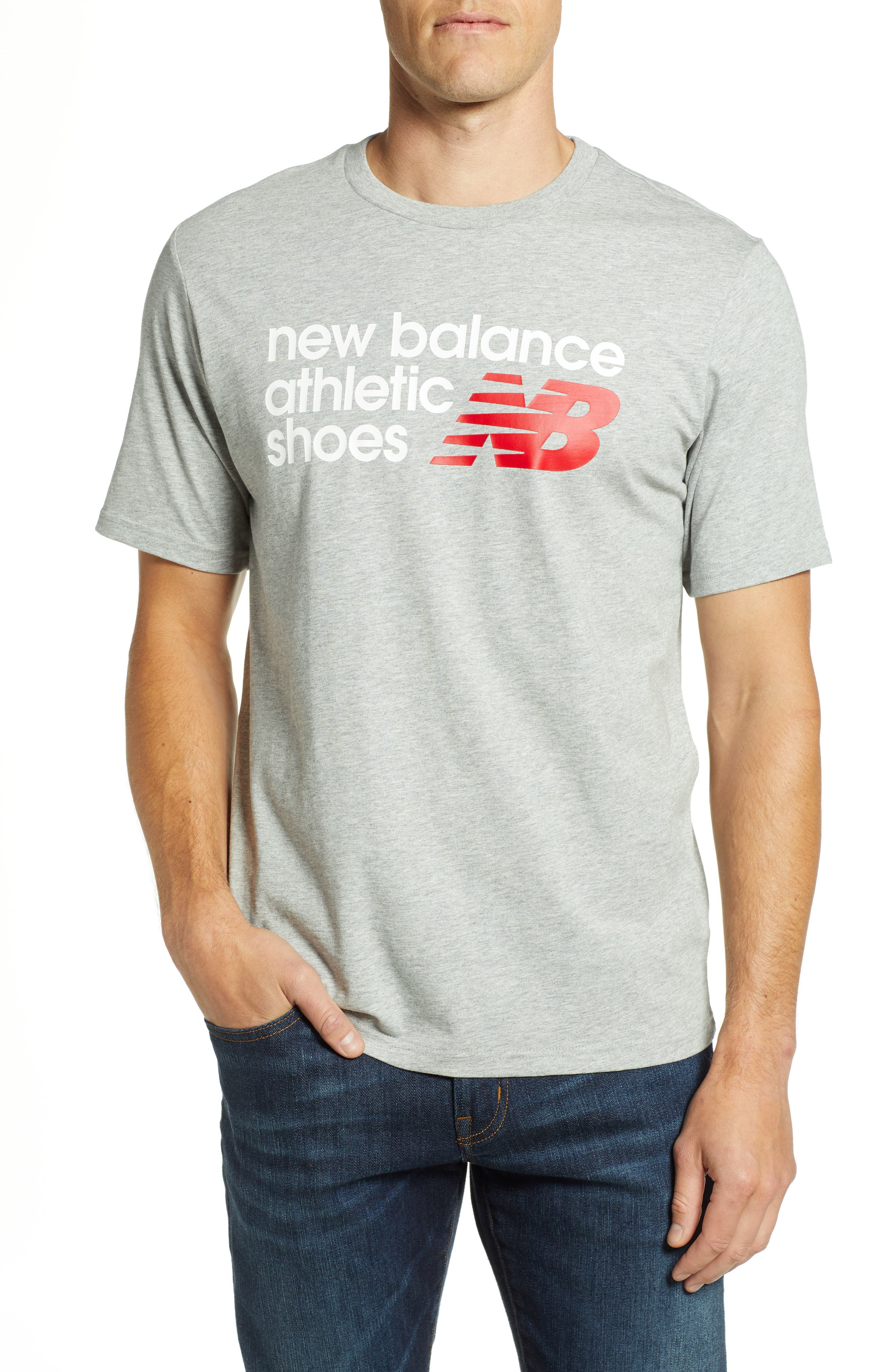 New Balance Nb Shoe Box Graphic T-Shirt, Grey