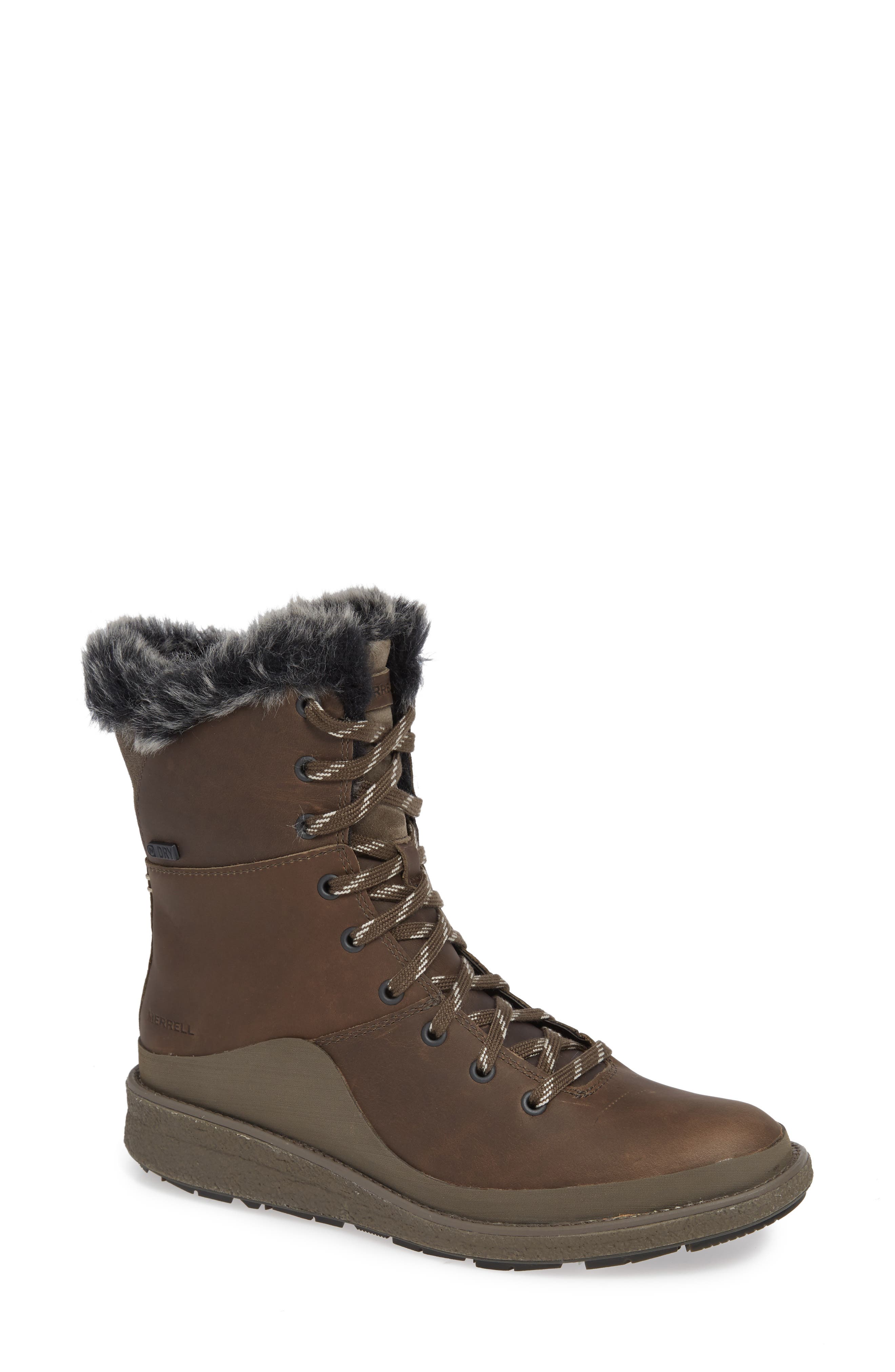 Merrell Tremblant Ezra Waterproof Bootie- Brown
