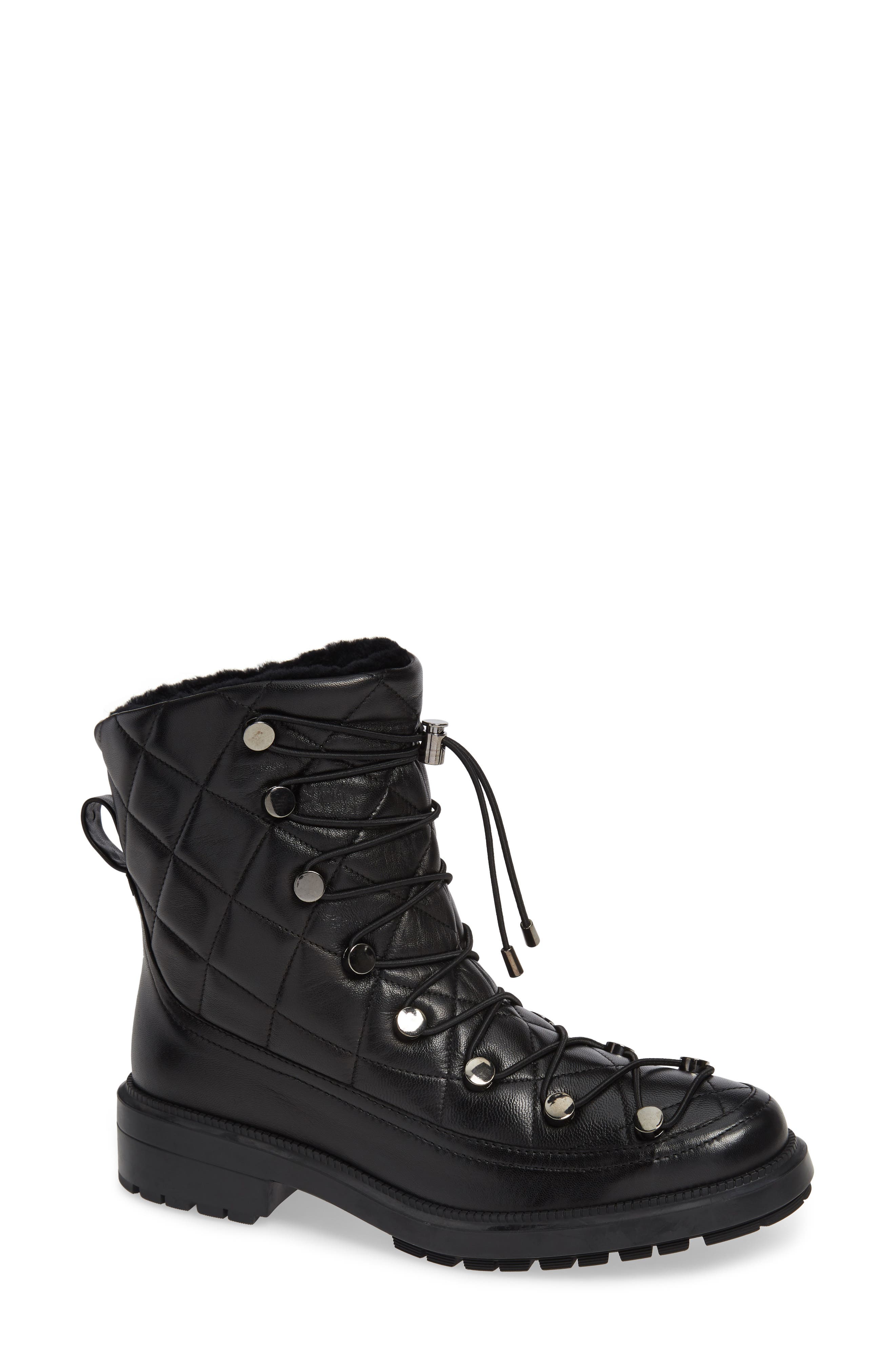 Aquatalia Lorena Genuine Shearling Boot, Black