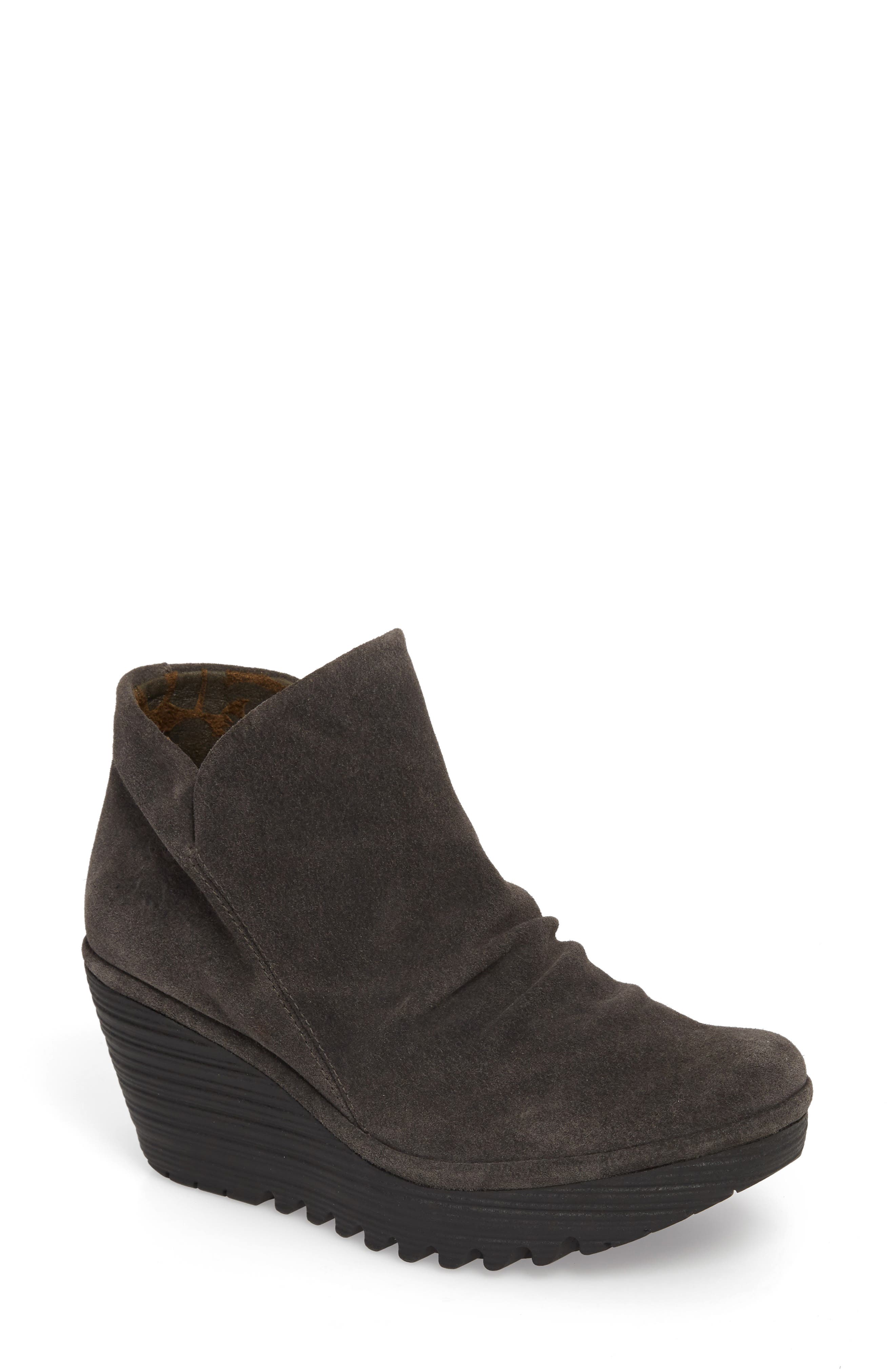 Fly London Yip Wedge Bootie, W - Blue