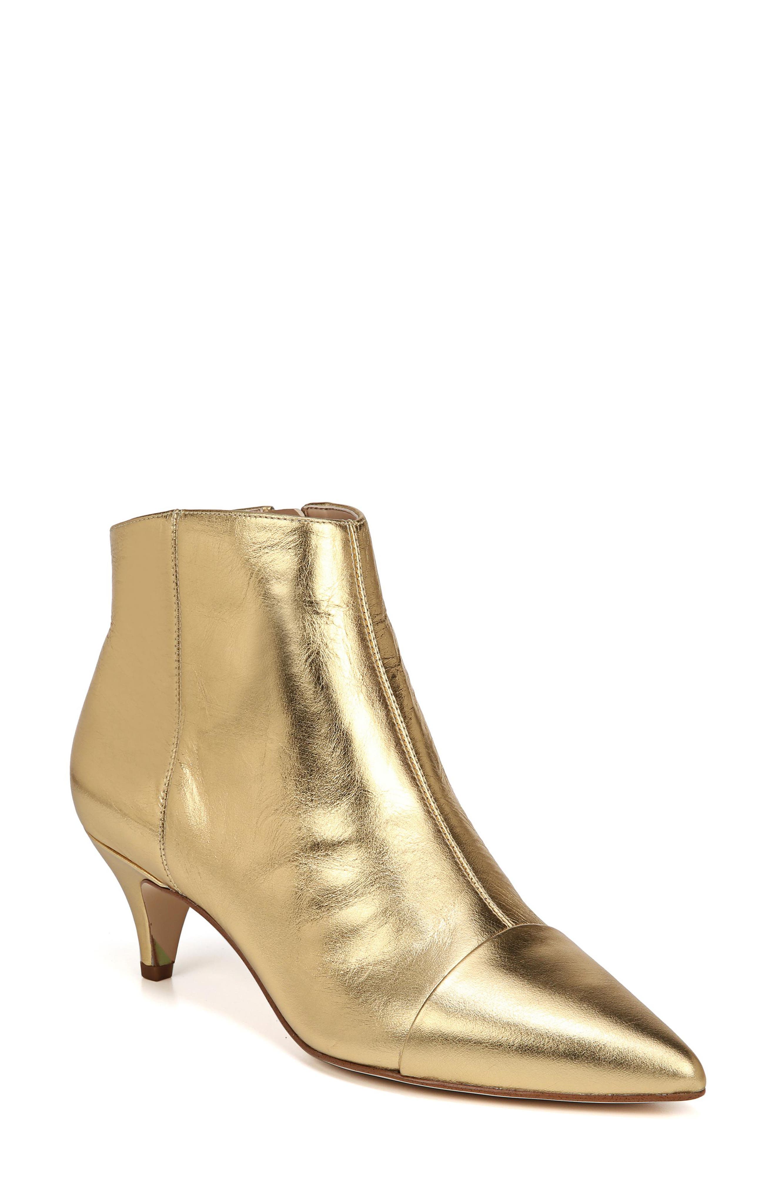 Sam Edelman Kinzey Pointy Toe Bootie, Metallic