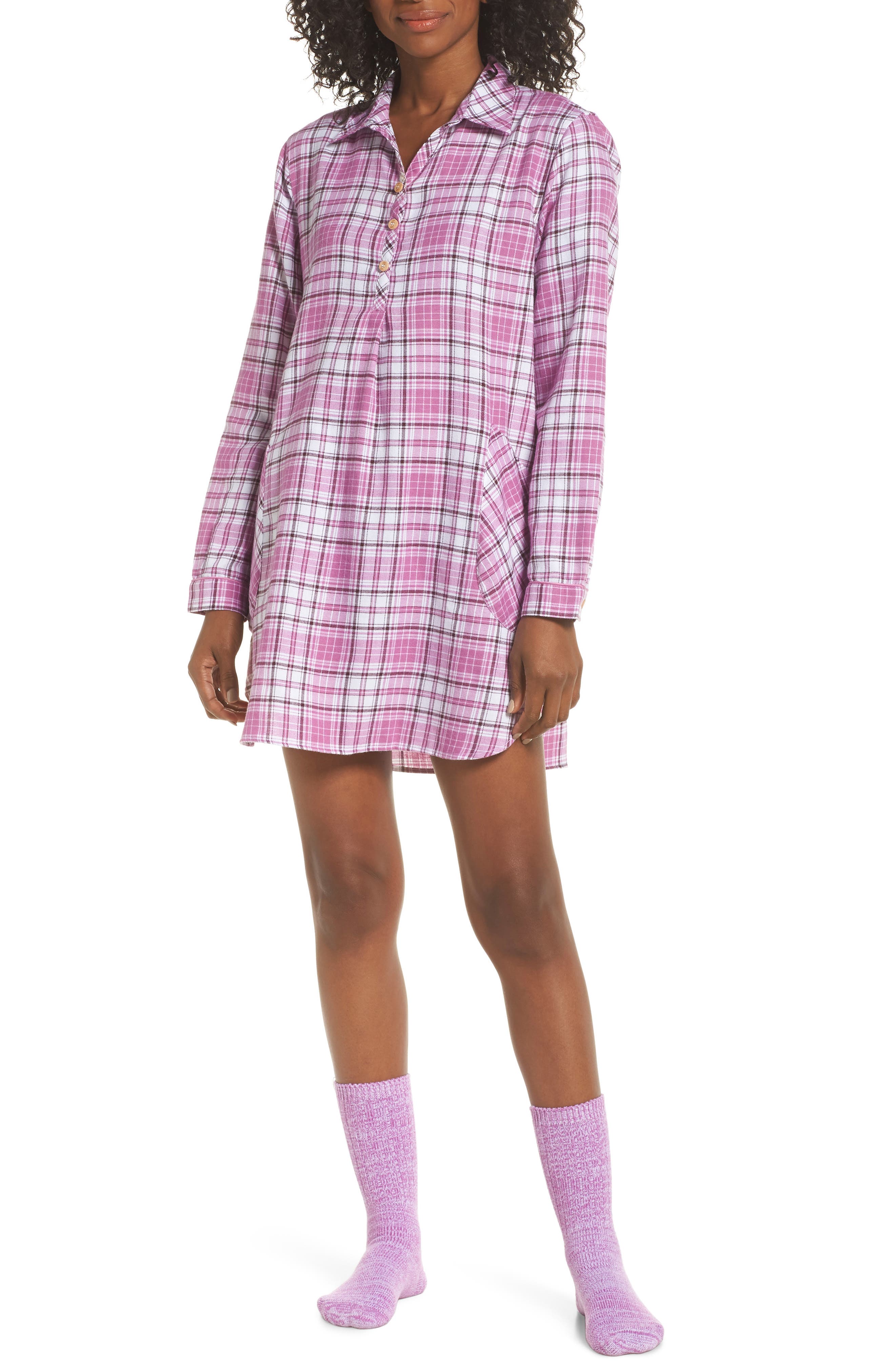 Ugg Sleep Shirt & Socks Set, Pink