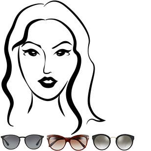 The best sunglasses for oval-shaped faces.  