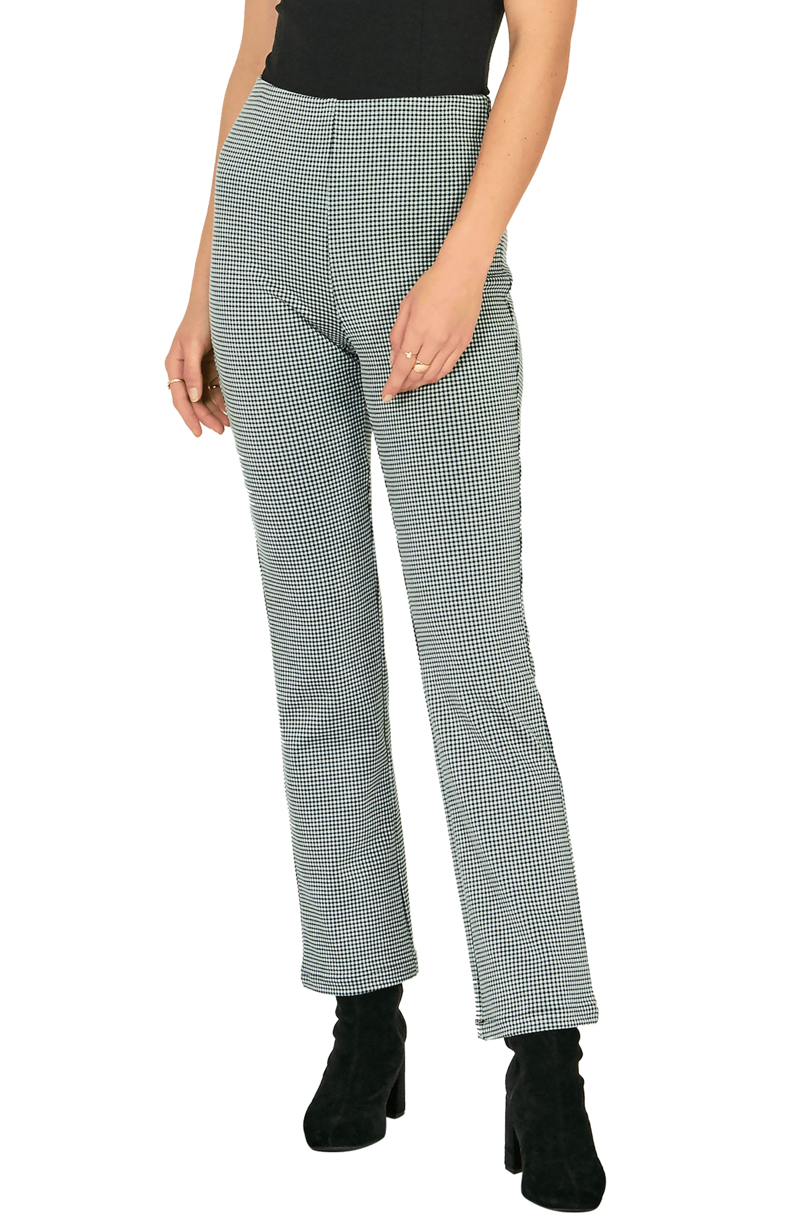 Amuse Society Peggy Crop Flare Pants, Grey