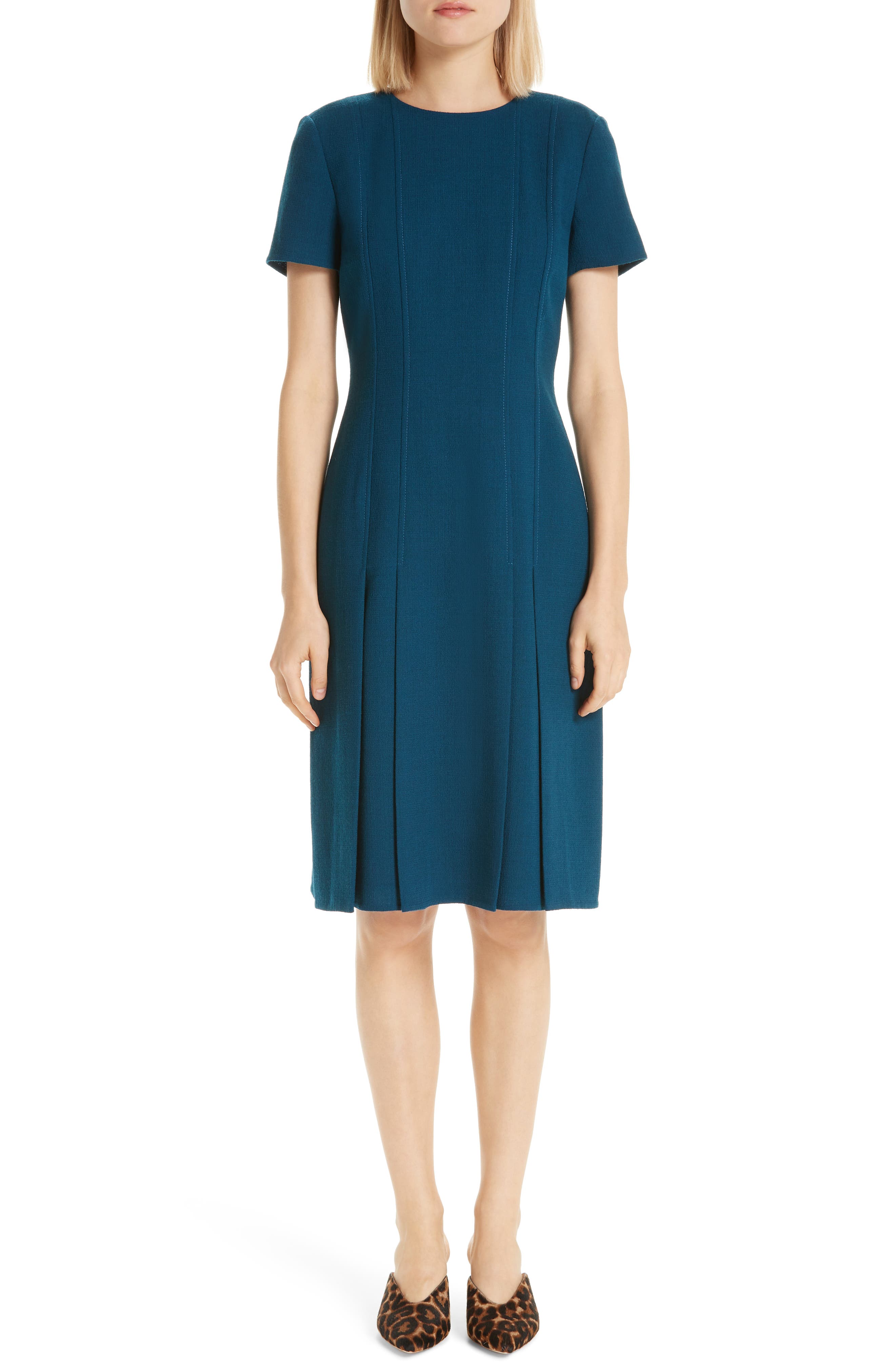 Lafayette 148 New York Jannie Pleated Hem Dress