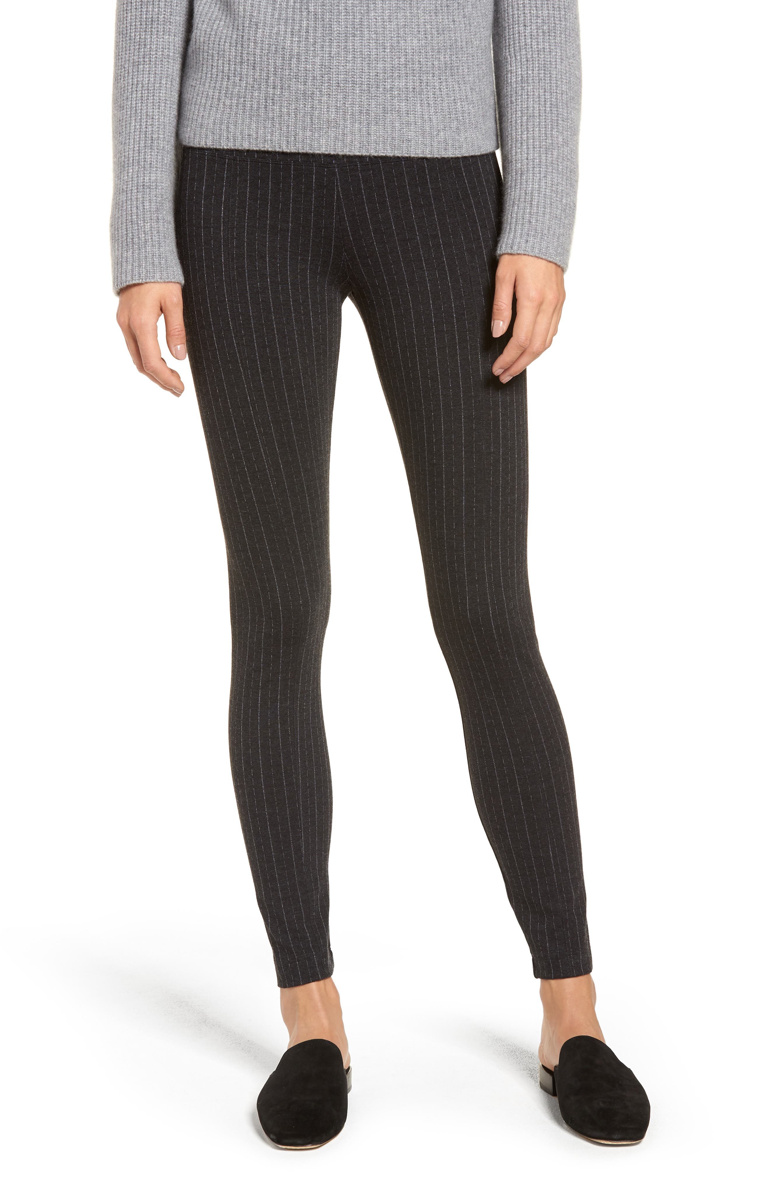 Lysse Center Seam Ponte Leggings, Black