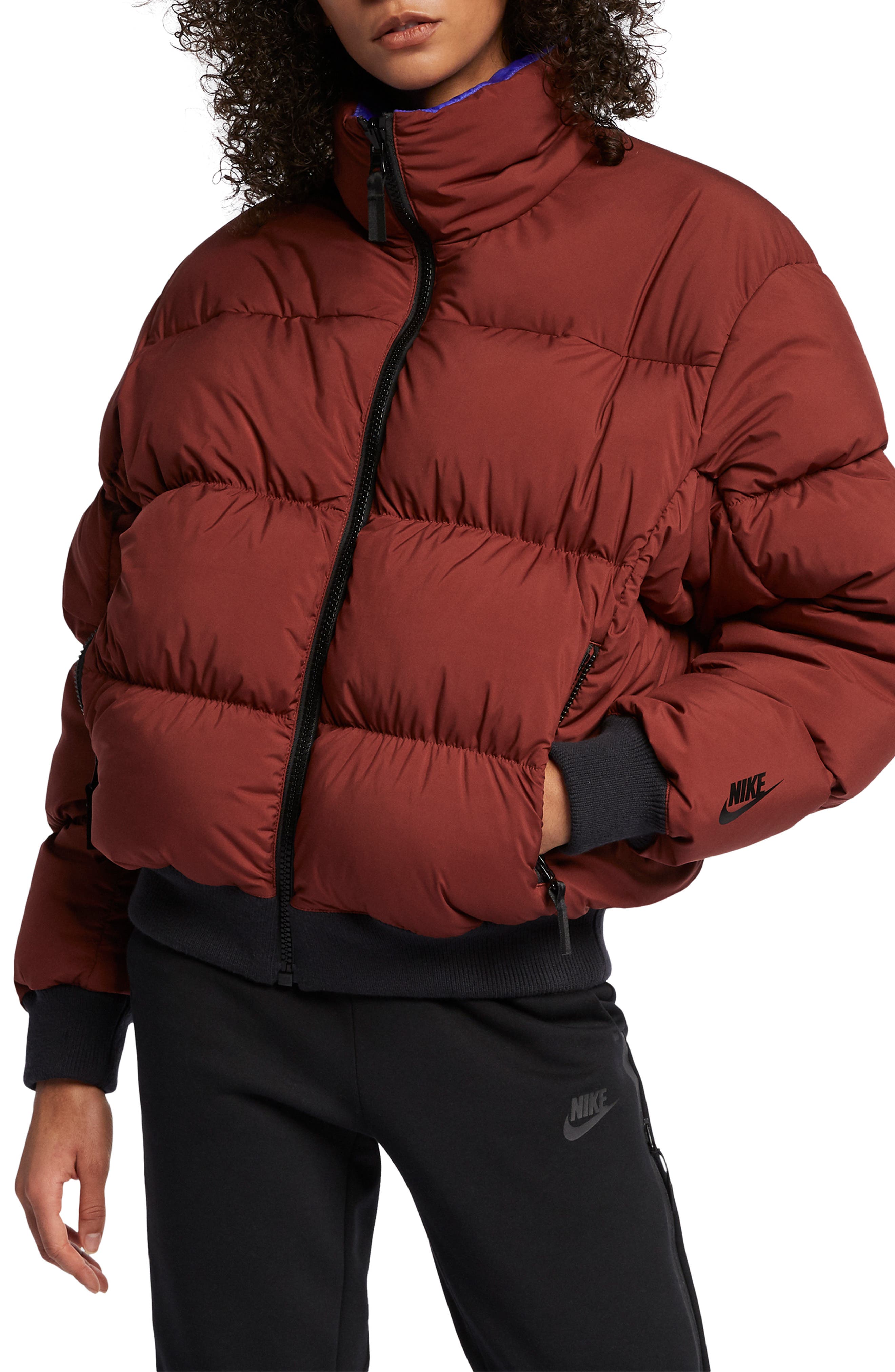 Nike Nrg Reversible Down Fill Puffer Jacket, Beige