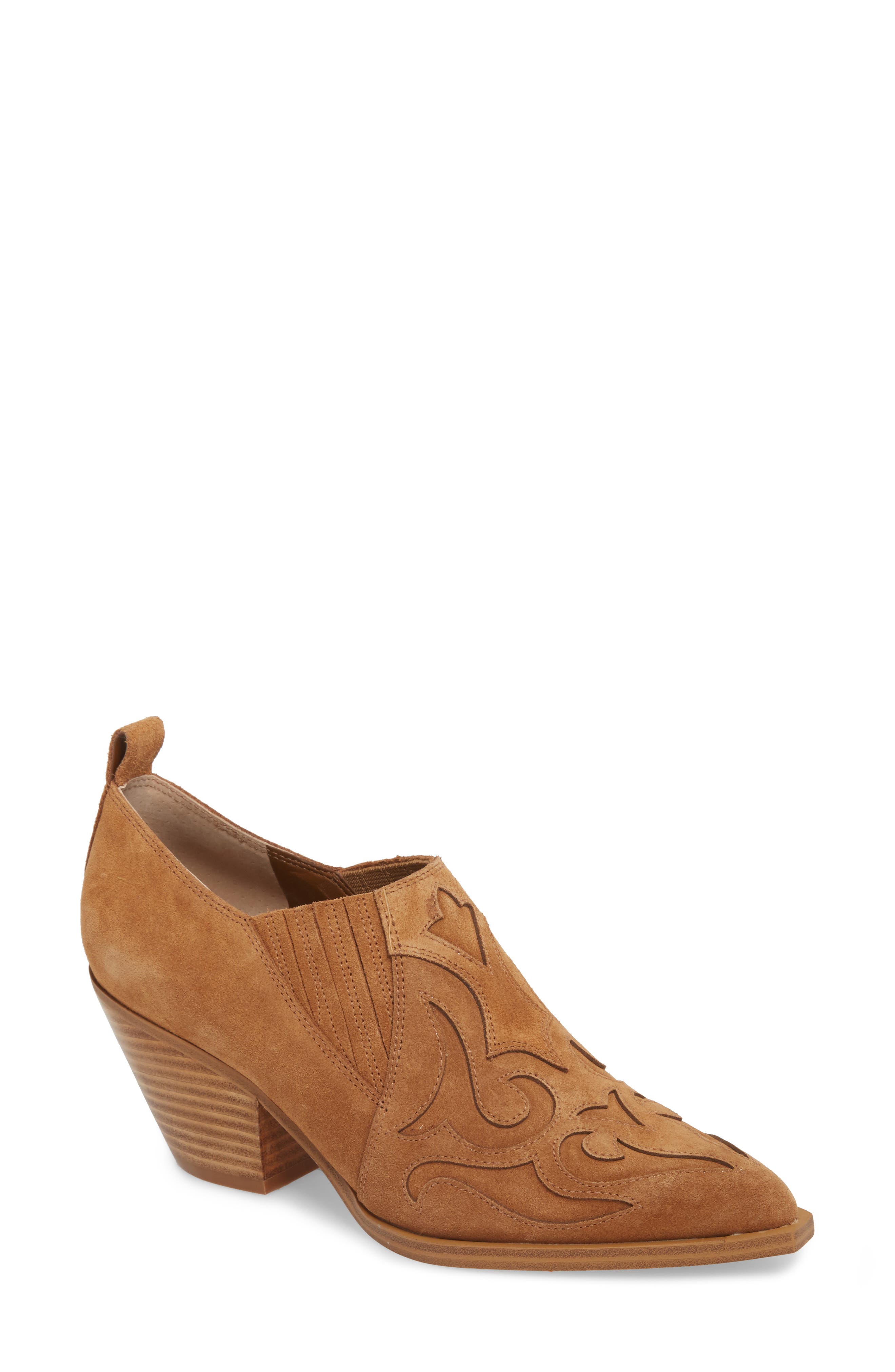 Marc Fisher Ltd Charly Western Bootie, Brown