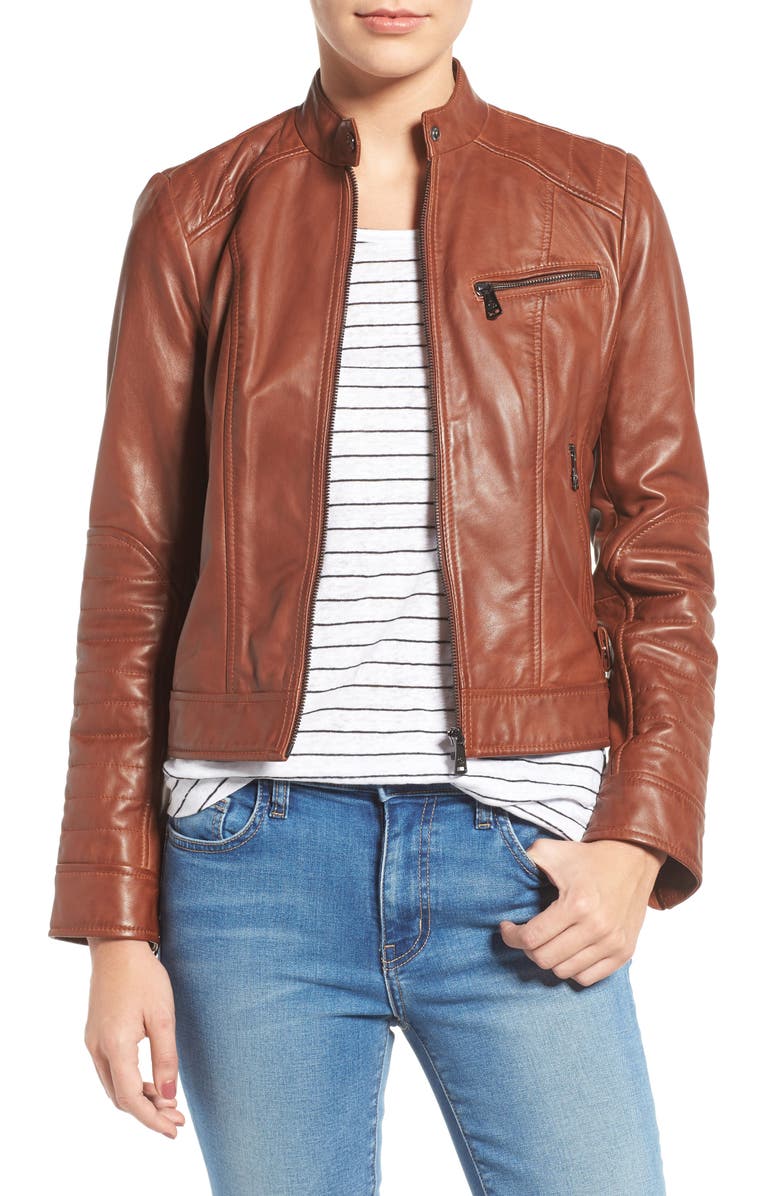 Bernardo Quilted Leather Moto Jacket Regular Petite Nordstrom Quilted Leather Moto Jacket