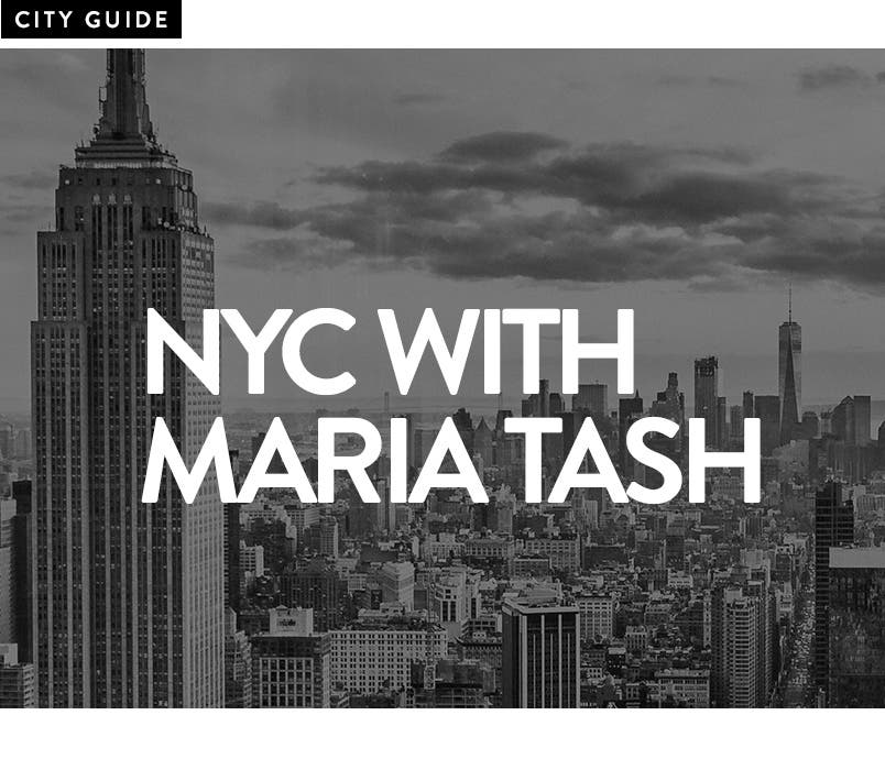 NYC with Maria Tash: the New York City skyline.