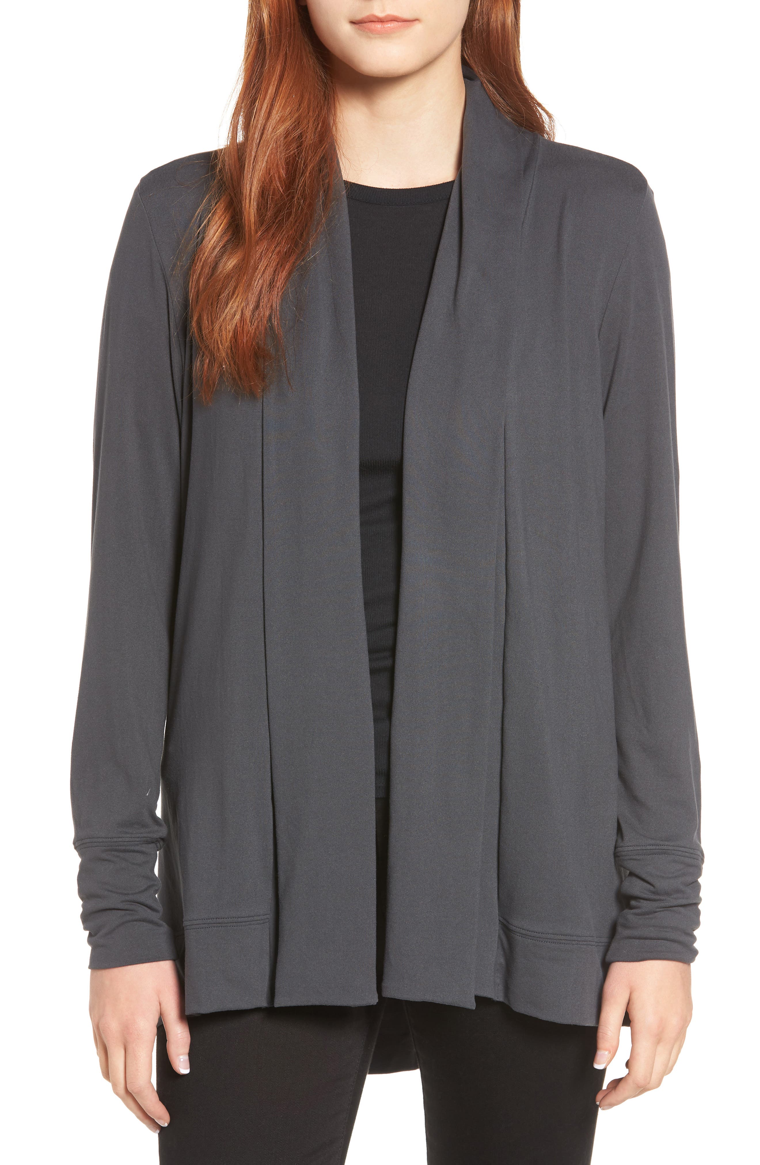 Petite Bobeau Butter Cardigan, Grey